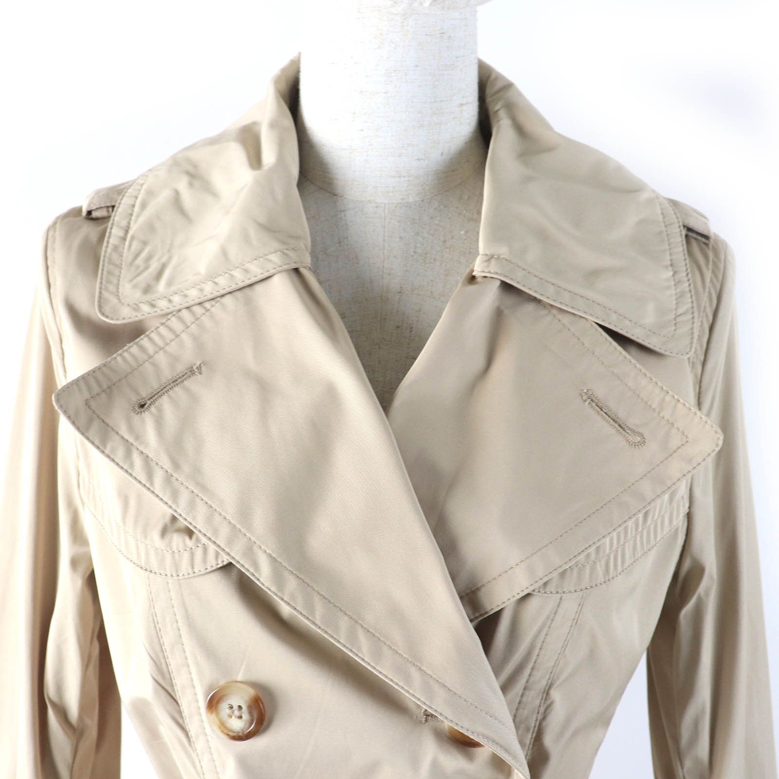 Moncler Moncler Moncler Gobie Polyester Cotton Trench Coat Cotton Outerwear Size ONE SIZE - 5 Thumbnail