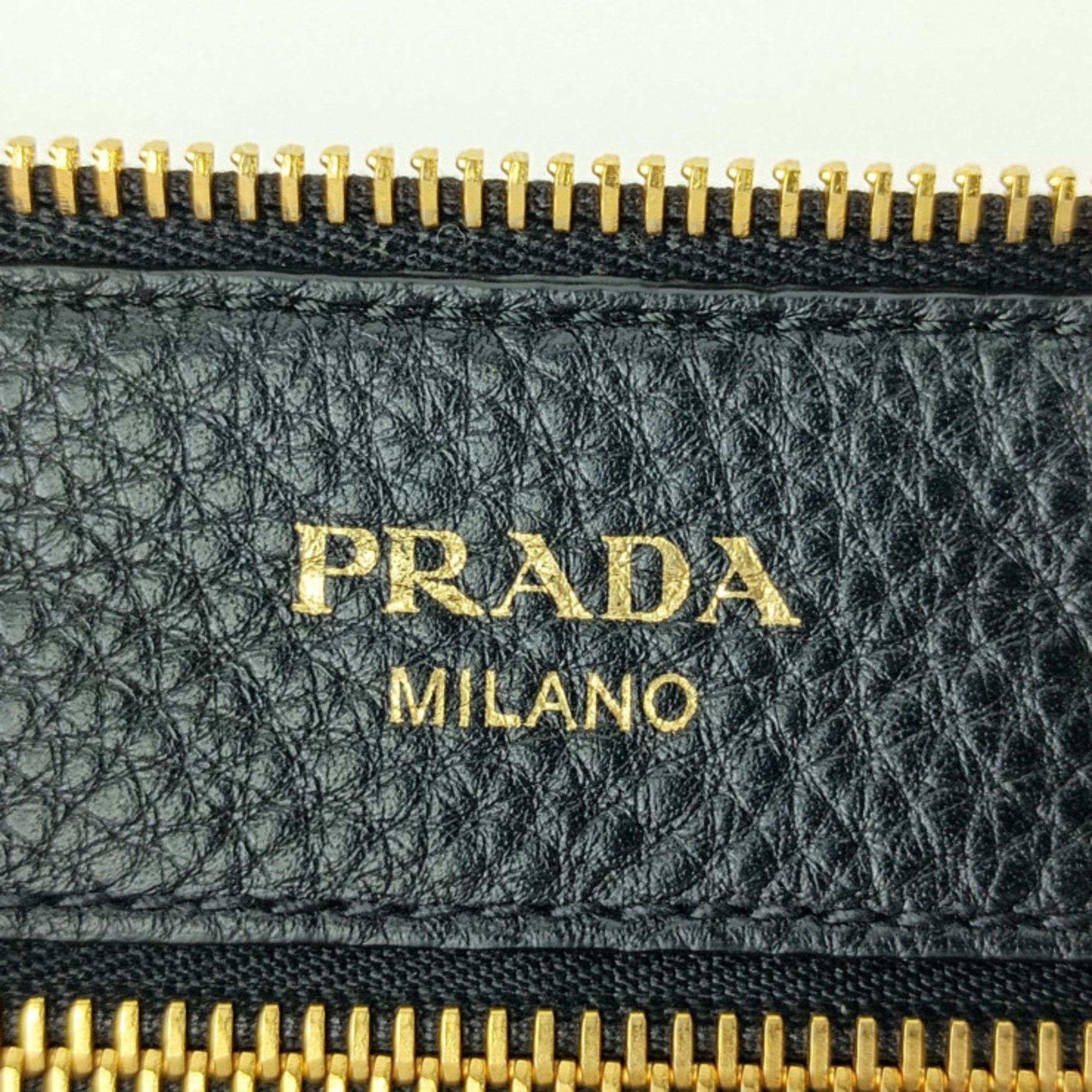 Prada Prada Shoulder Bag Crossbody 1BH050 Black VIT.DAINO Leather Women's with Replacement Strap Size ONE SIZE - 9 Thumbnail