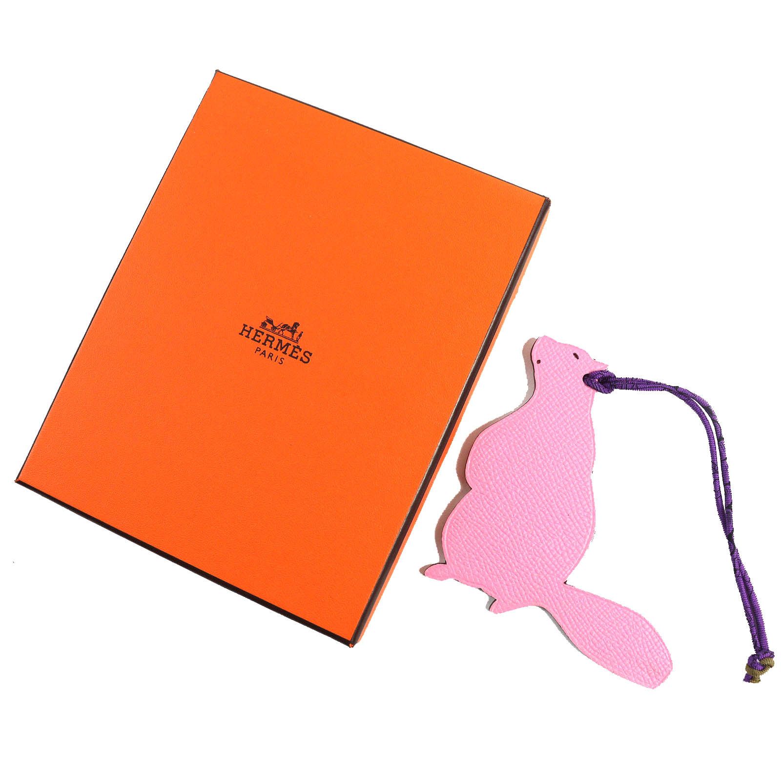 Hermes Hermes Hermes Petite Ash Beaver Epsom Togo Bag Charm Leather Charm DUTY FREE for USA Size ONE SIZE - 2 Thumbnail