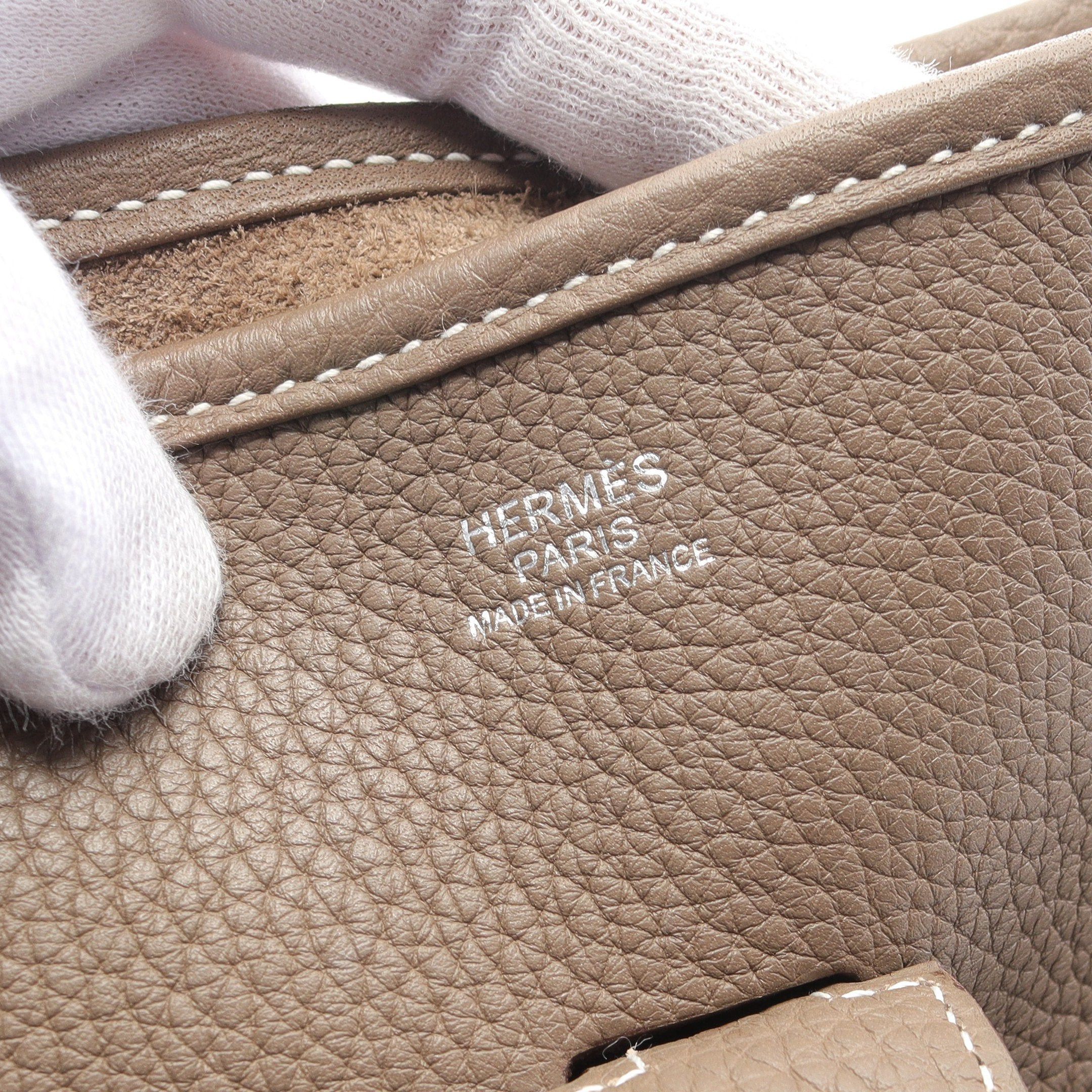 Hermes Hermes Evelyn 3 Troyes Gm Etoupe Shoulder Bag Clemence Leather Gray Brown Silver Hardware D Stamp Size ONE SIZE - 4 Thumbnail