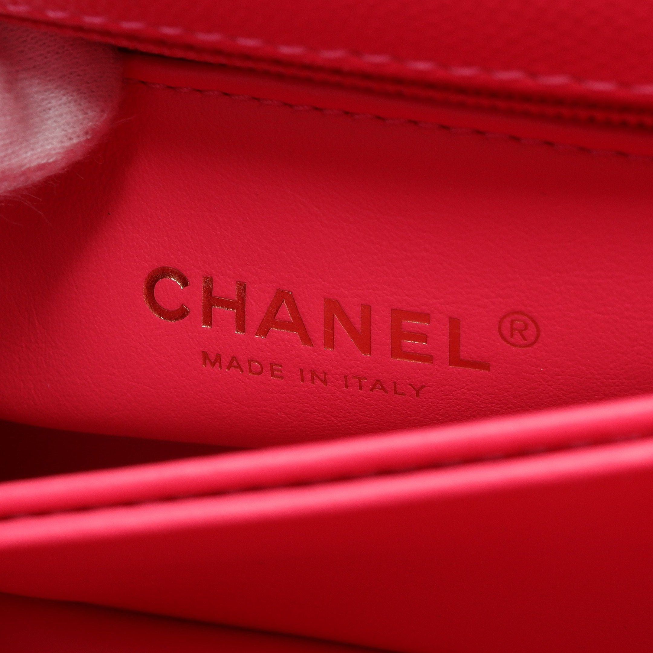 Chanel Chanel Coco Handle Flap Matelasse Handbag Caviar Skin Pink Gold Hardware Size ONE SIZE - 4 Thumbnail
