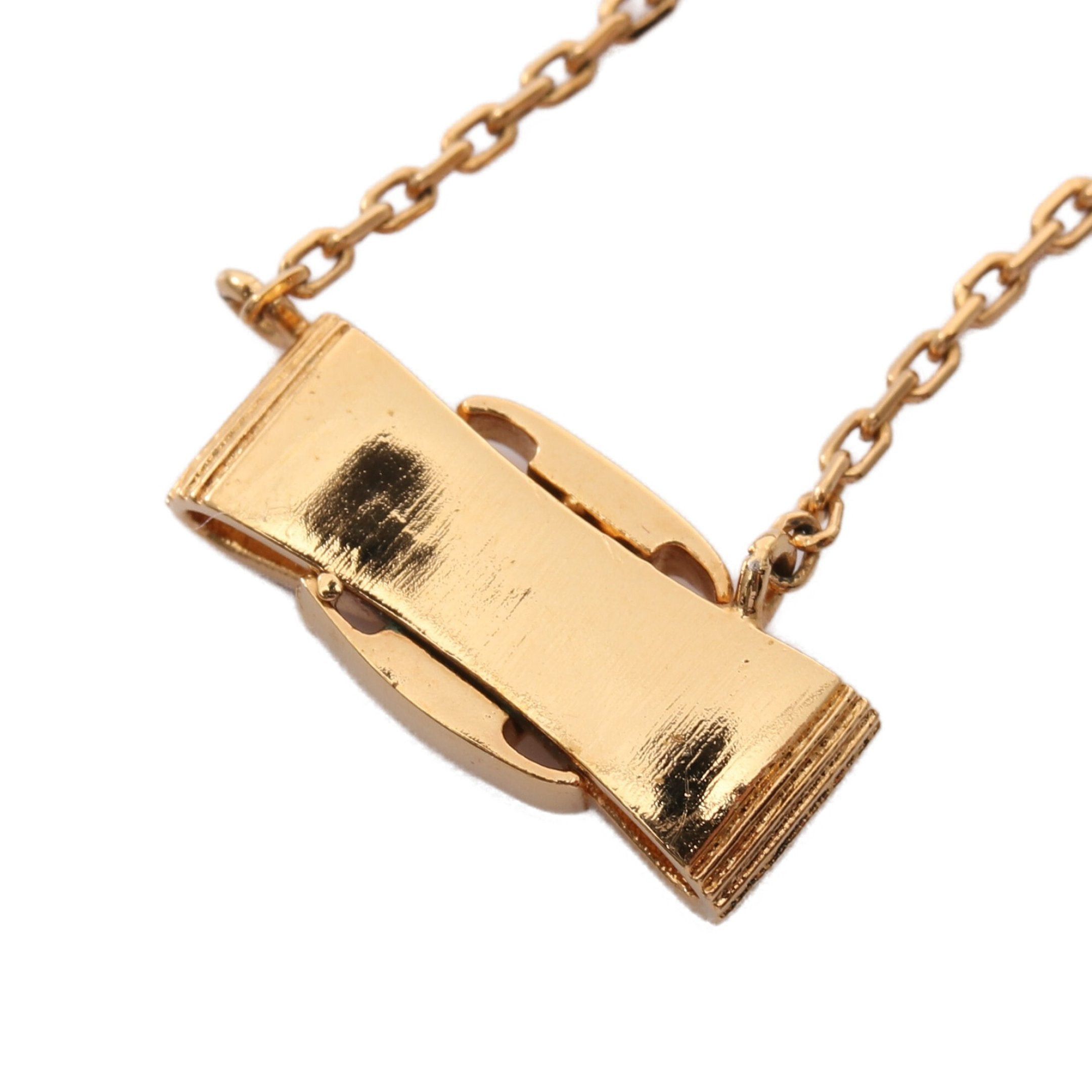 Salvatore Ferragamo Salvatore Ferragamo Vara Ribbon Necklace Gp Gold Size ONE SIZE - 2 Thumbnail