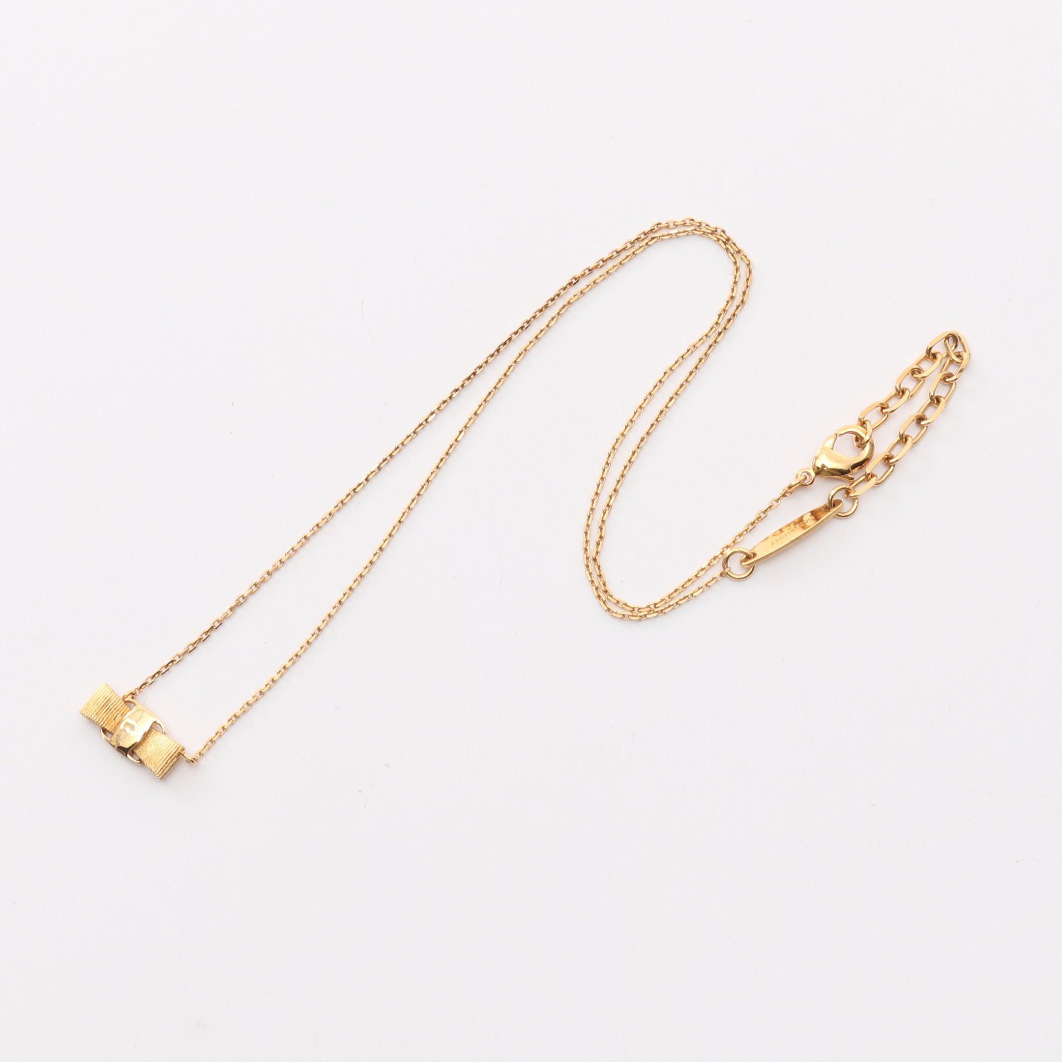 Salvatore Ferragamo Salvatore Ferragamo Vara Ribbon Necklace Gp Gold Size ONE SIZE - 3 Thumbnail