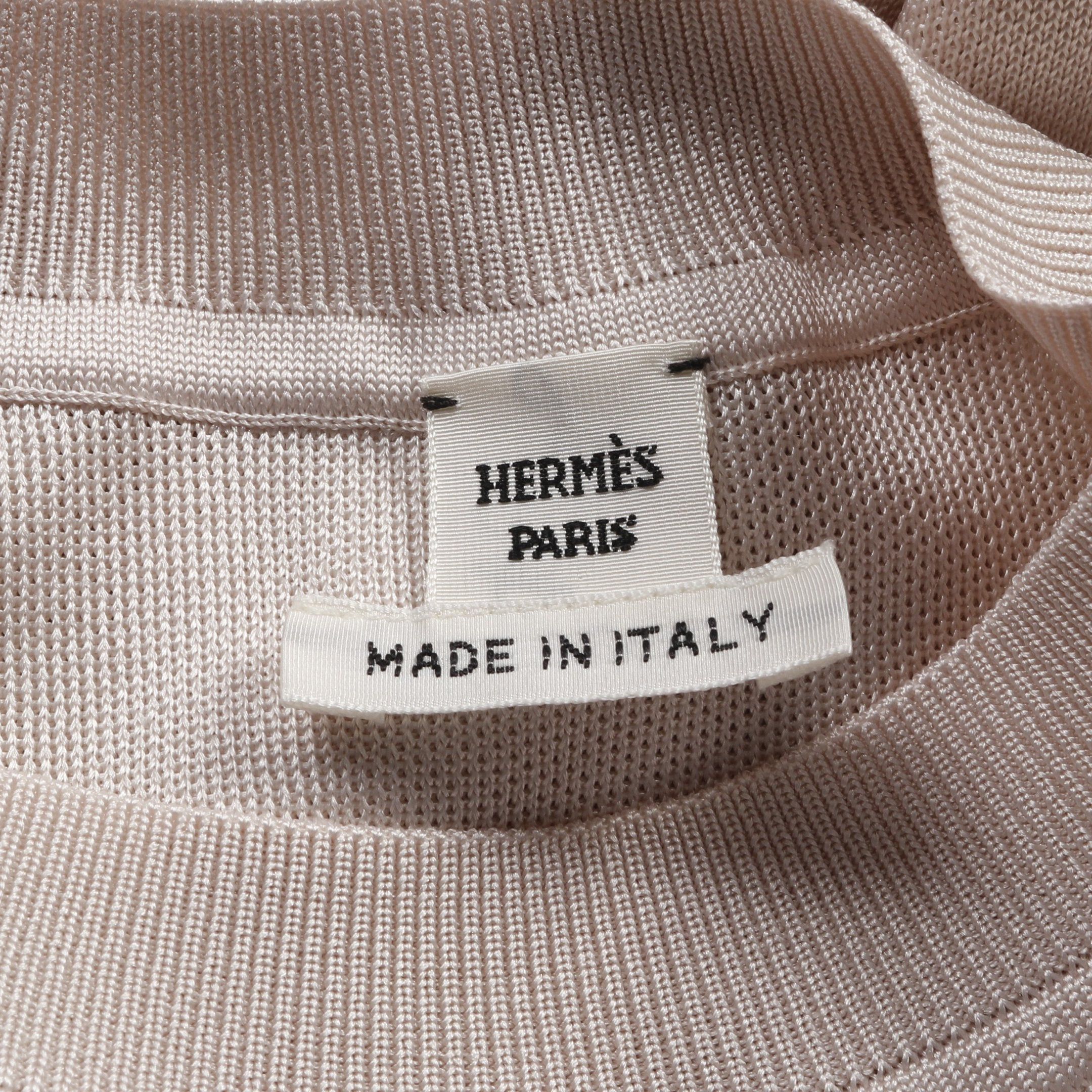 Hermes Hermes Brides De Gala En Fleurs Twill Laine One Piece Silk Pink Beige 25Ss Size ONE SIZE - 3 Thumbnail