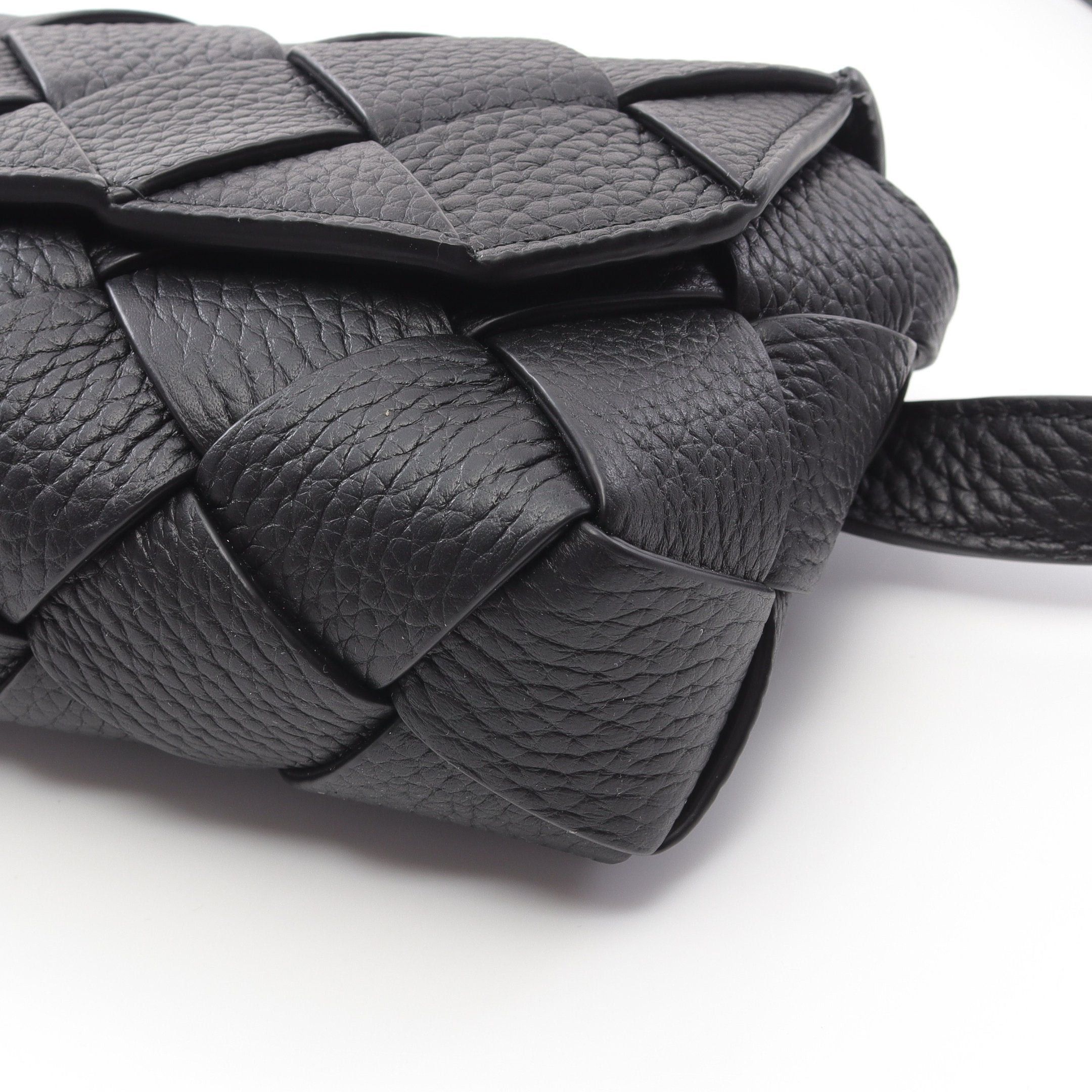 Bottega Veneta Bottega Veneta Diego Belt Bag Body Waist Leather Black Size ONE SIZE - 5 Thumbnail