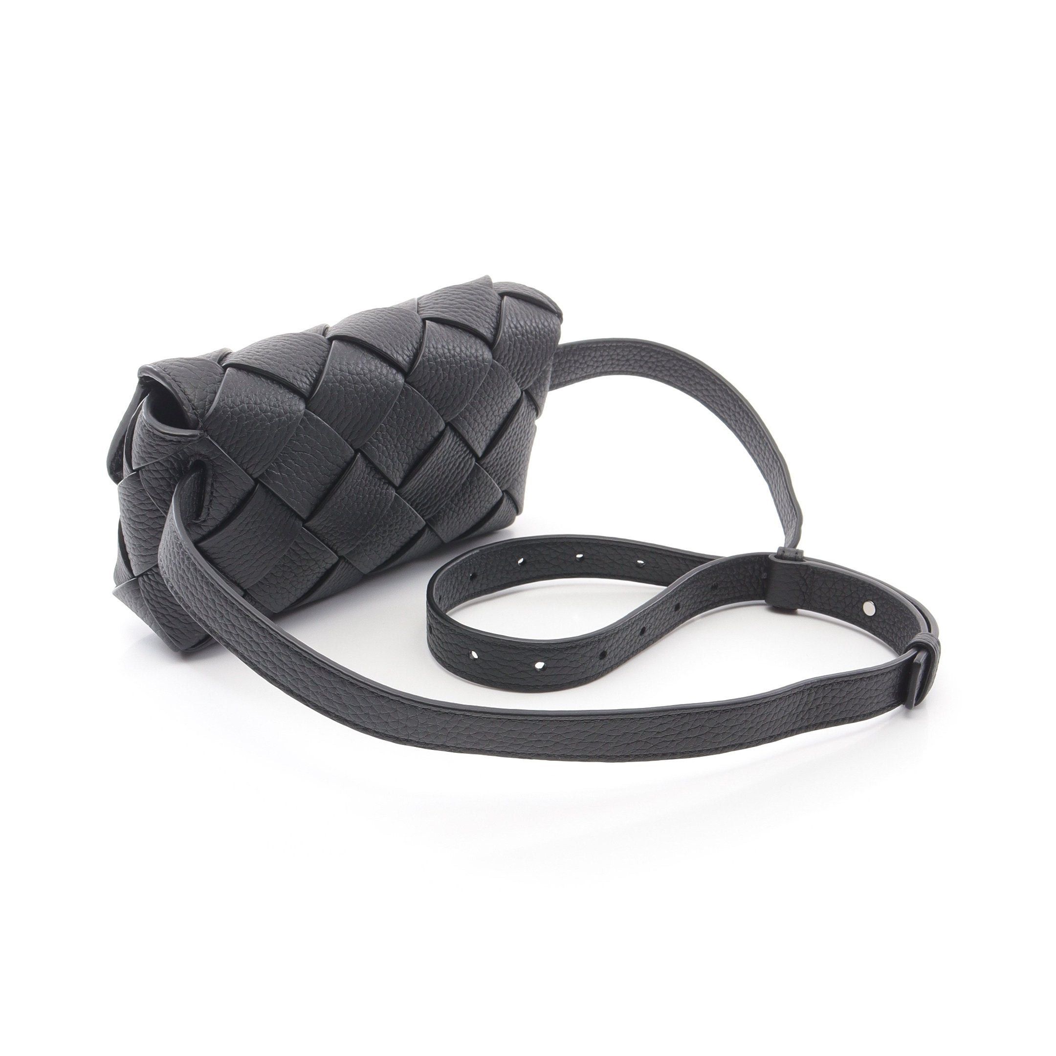 Bottega Veneta Bottega Veneta Diego Belt Bag Body Waist Leather Black Size ONE SIZE - 2 Thumbnail