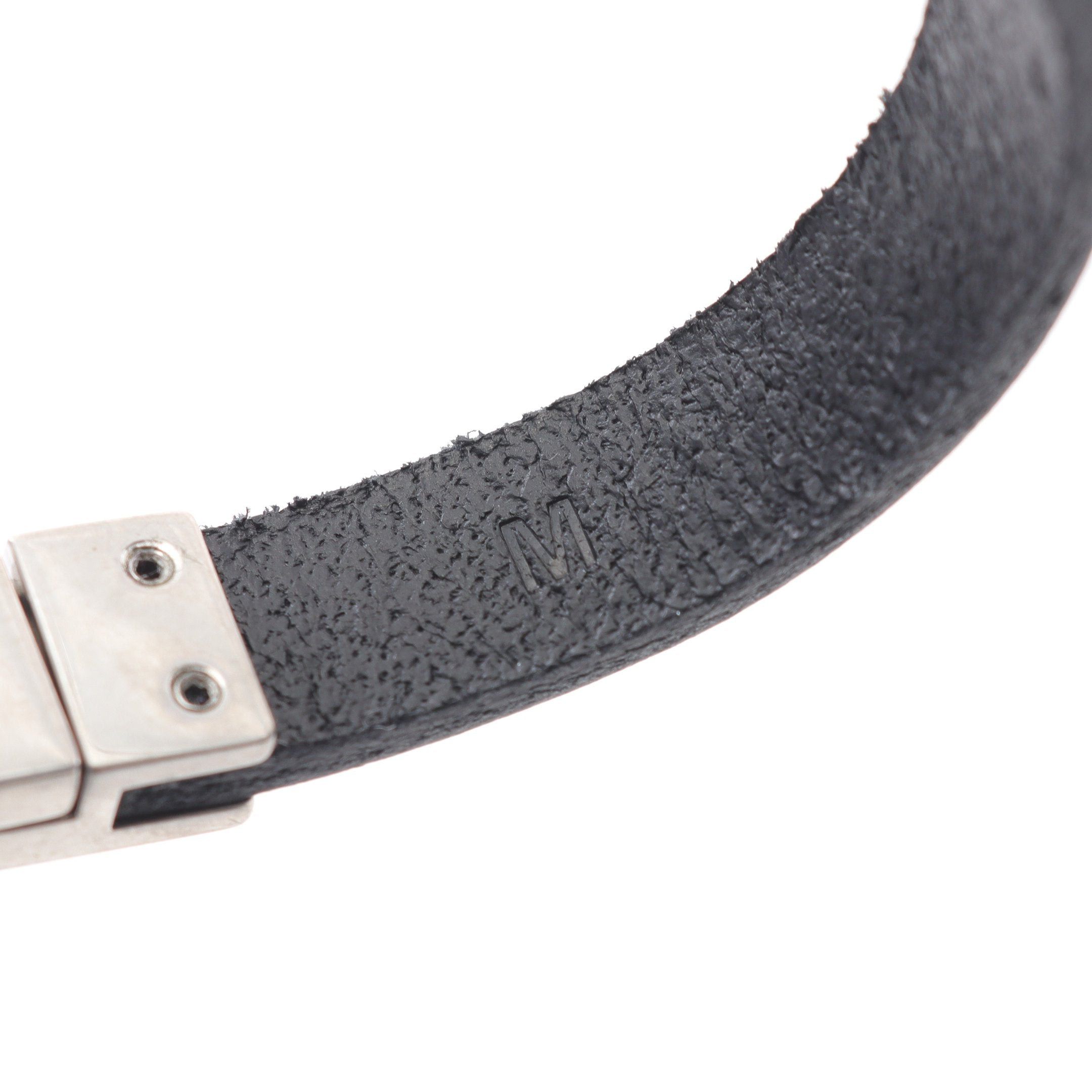 Yves Saint Laurent Yves Saint Laurent Cassandra Bracelet Leather Black Size ONE SIZE - 6 Thumbnail