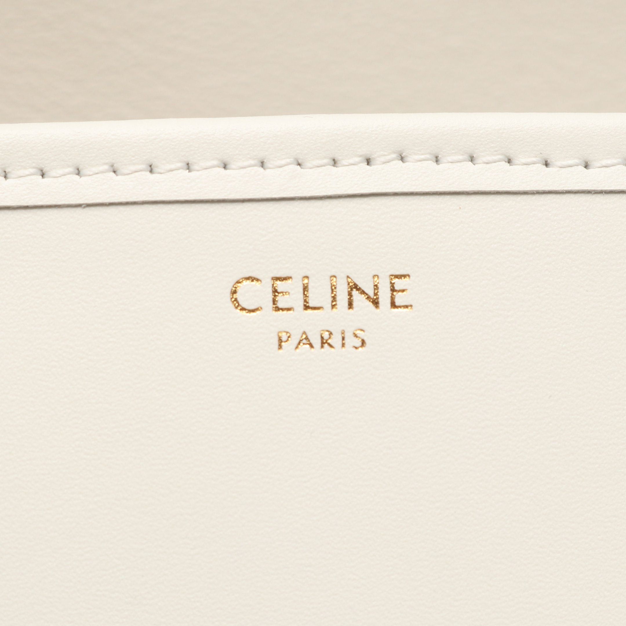 Celine Celine Folco Cuill Triomphe Shoulder Bag Straw Leather White Size ONE SIZE - 4 Thumbnail