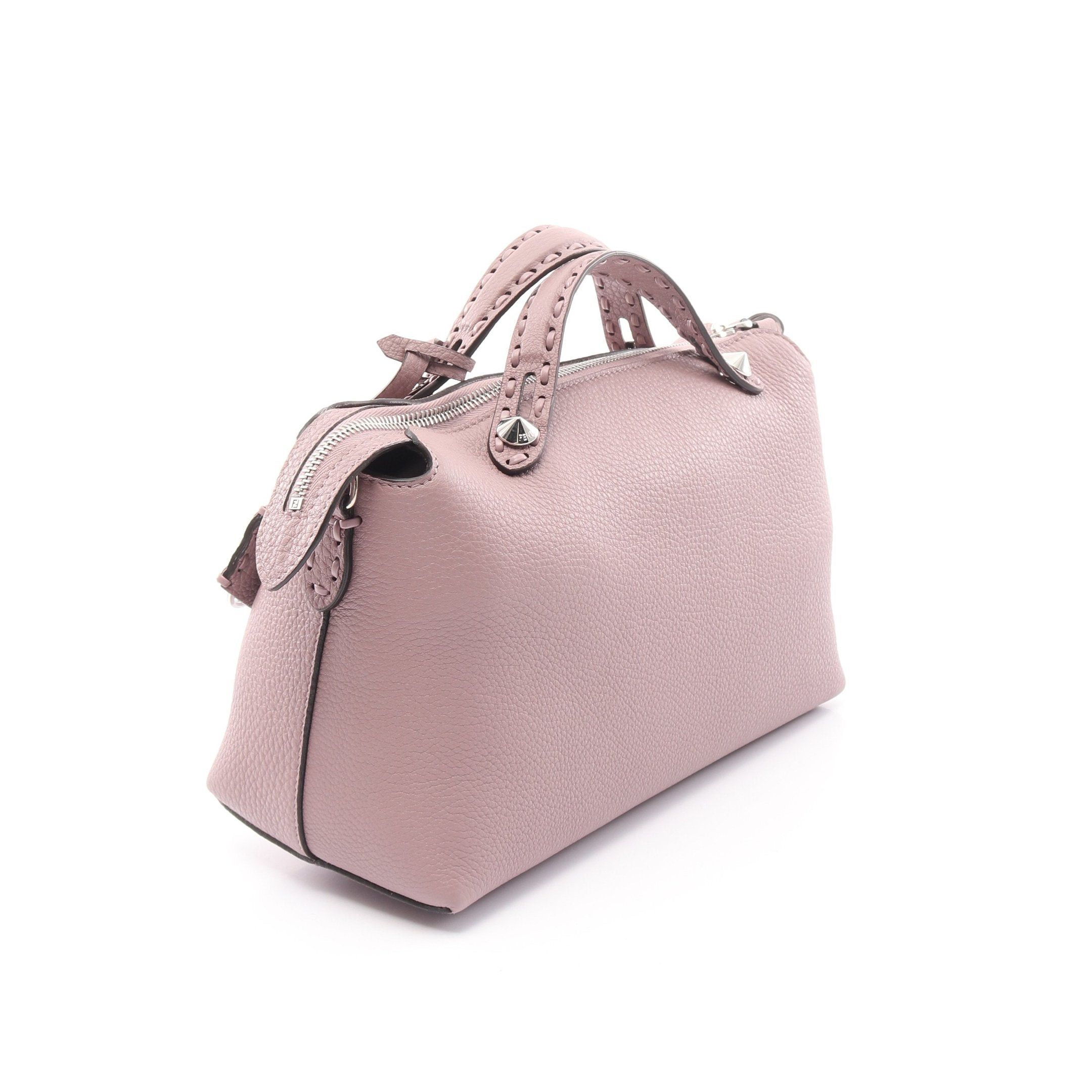 Fendi Fendi By The Way Soft Medium Selleria Handbag Leather Purple Gray Size ONE SIZE - 2 Thumbnail