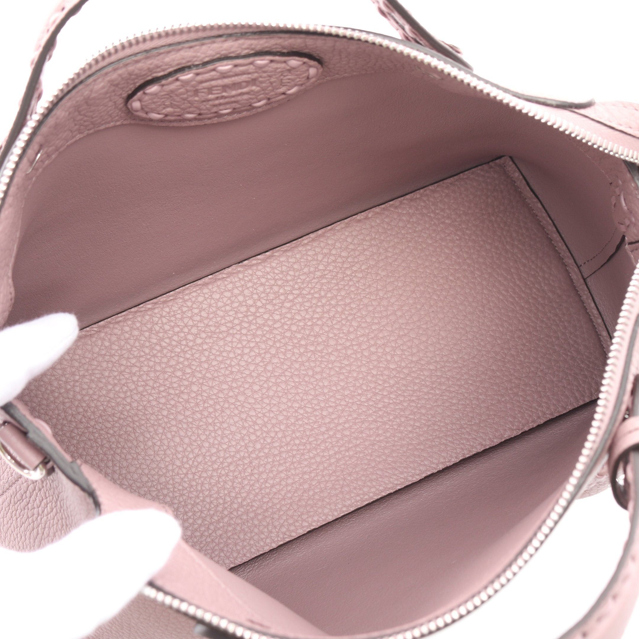 Fendi Fendi By The Way Soft Medium Selleria Handbag Leather Purple Gray Size ONE SIZE - 3 Thumbnail