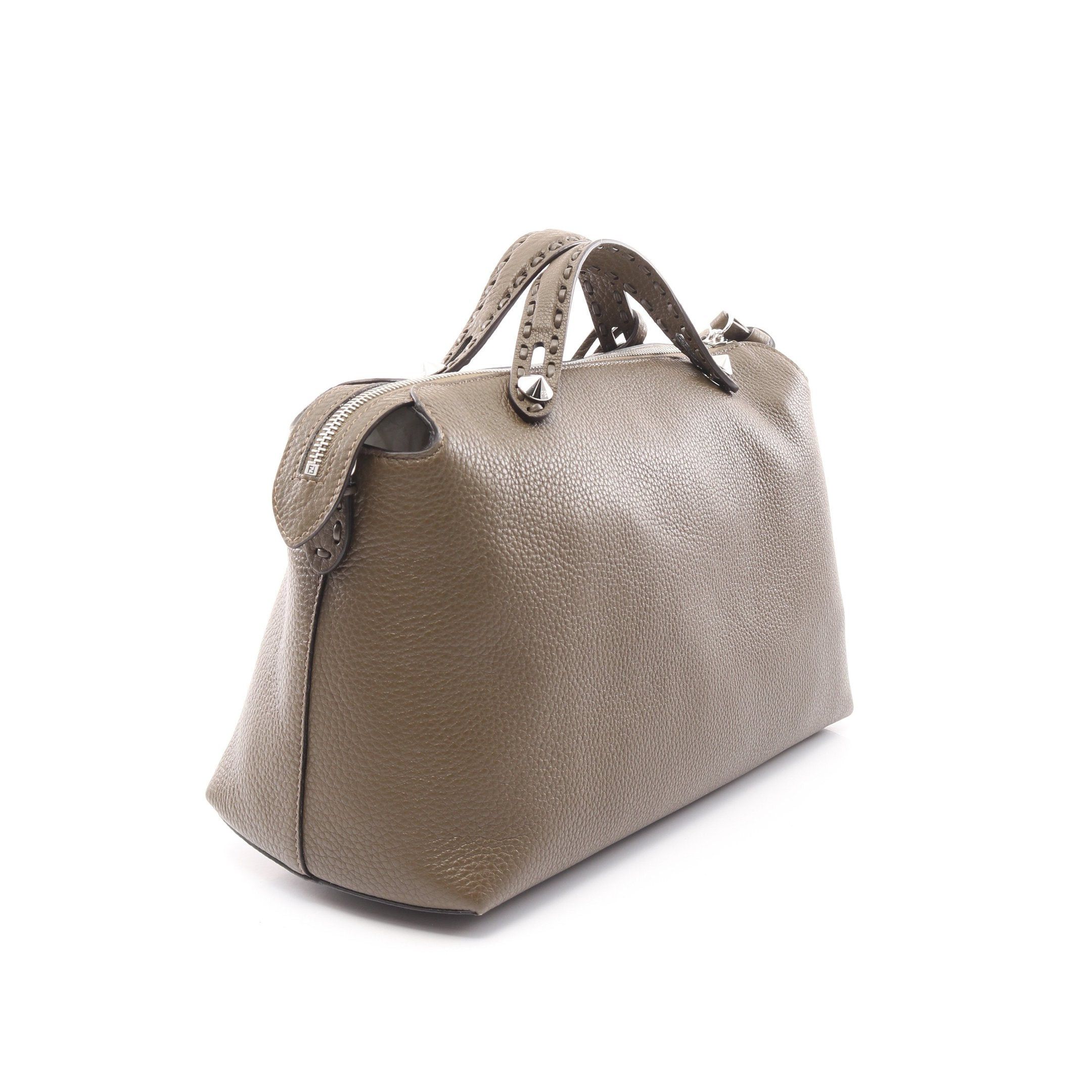 Fendi Fendi Bi The Way Selleria Large Handbag Leather Khaki Brown Size ONE SIZE - 2 Thumbnail