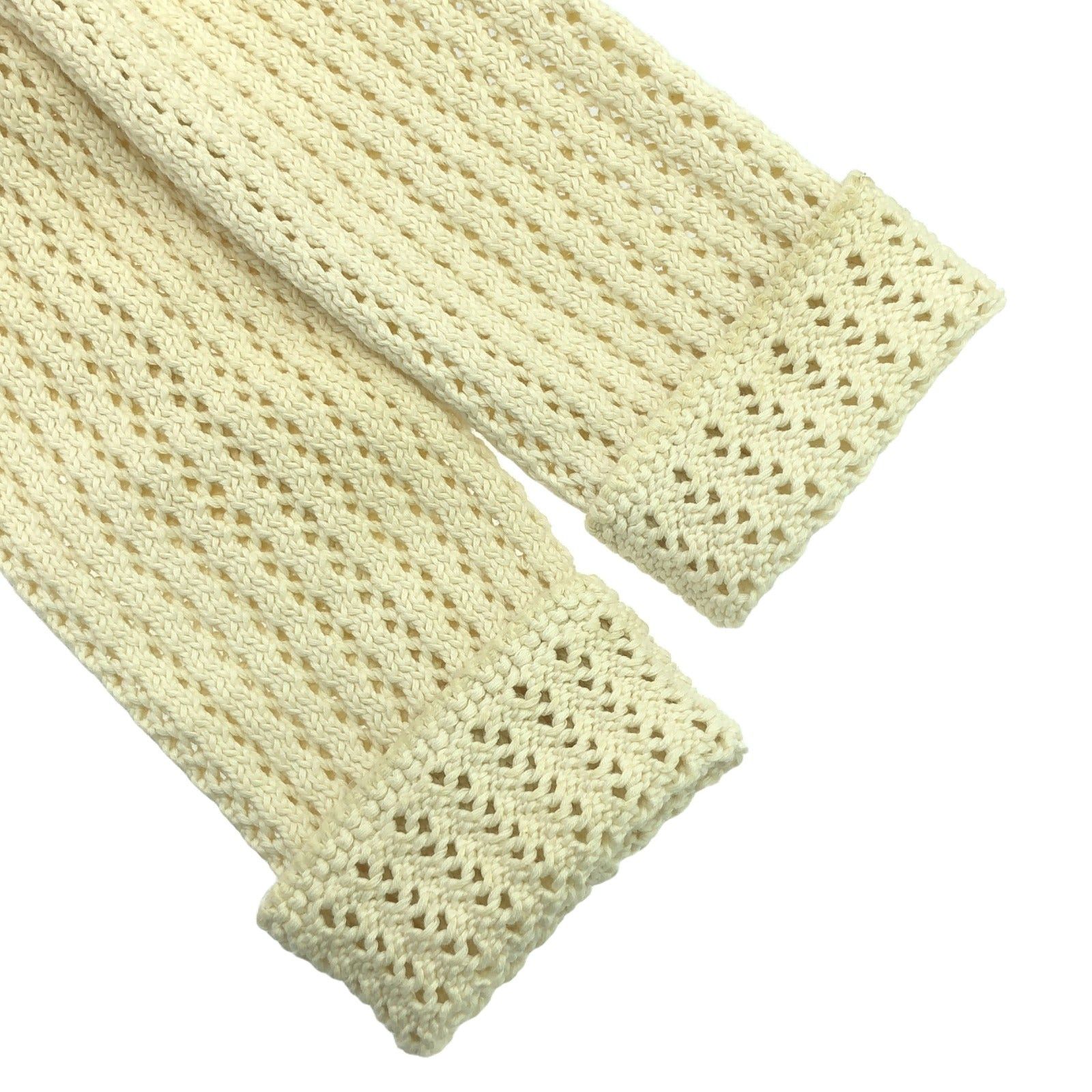 Chanel Chanel Knitted Jacket Knit Cotton Ivory Size ONE SIZE - 10 Thumbnail