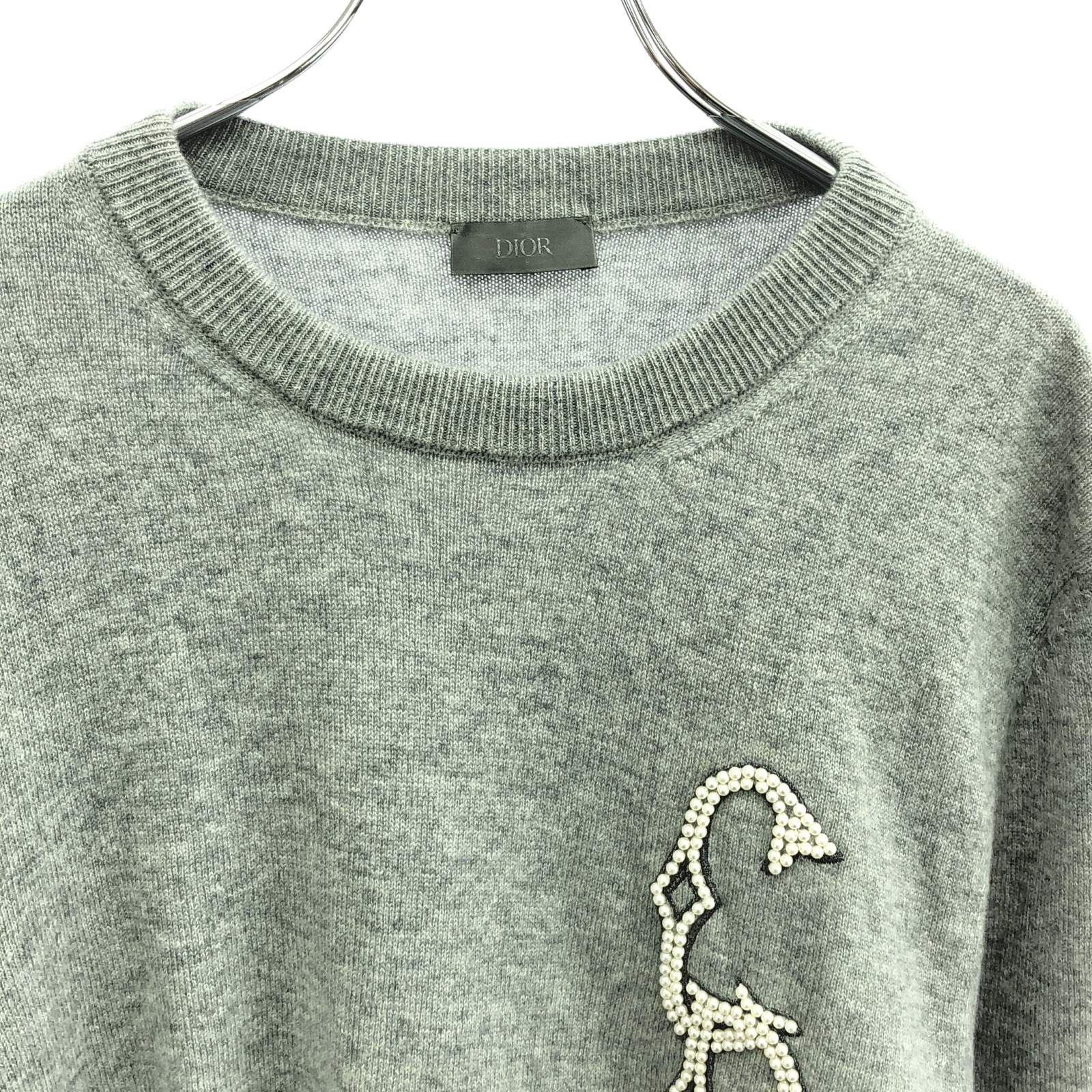 Dior Dior Knit Cashmere Gray Size ONE SIZE - 3 Thumbnail