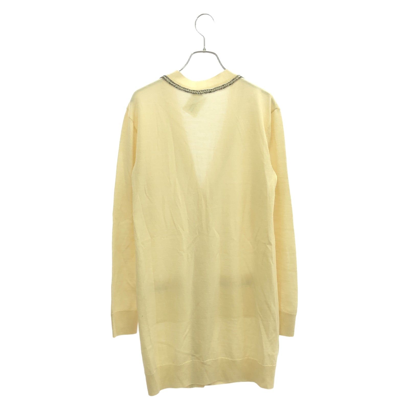 Chanel Chanel Cardigan Wool Ivory Size ONE SIZE - 2 Thumbnail