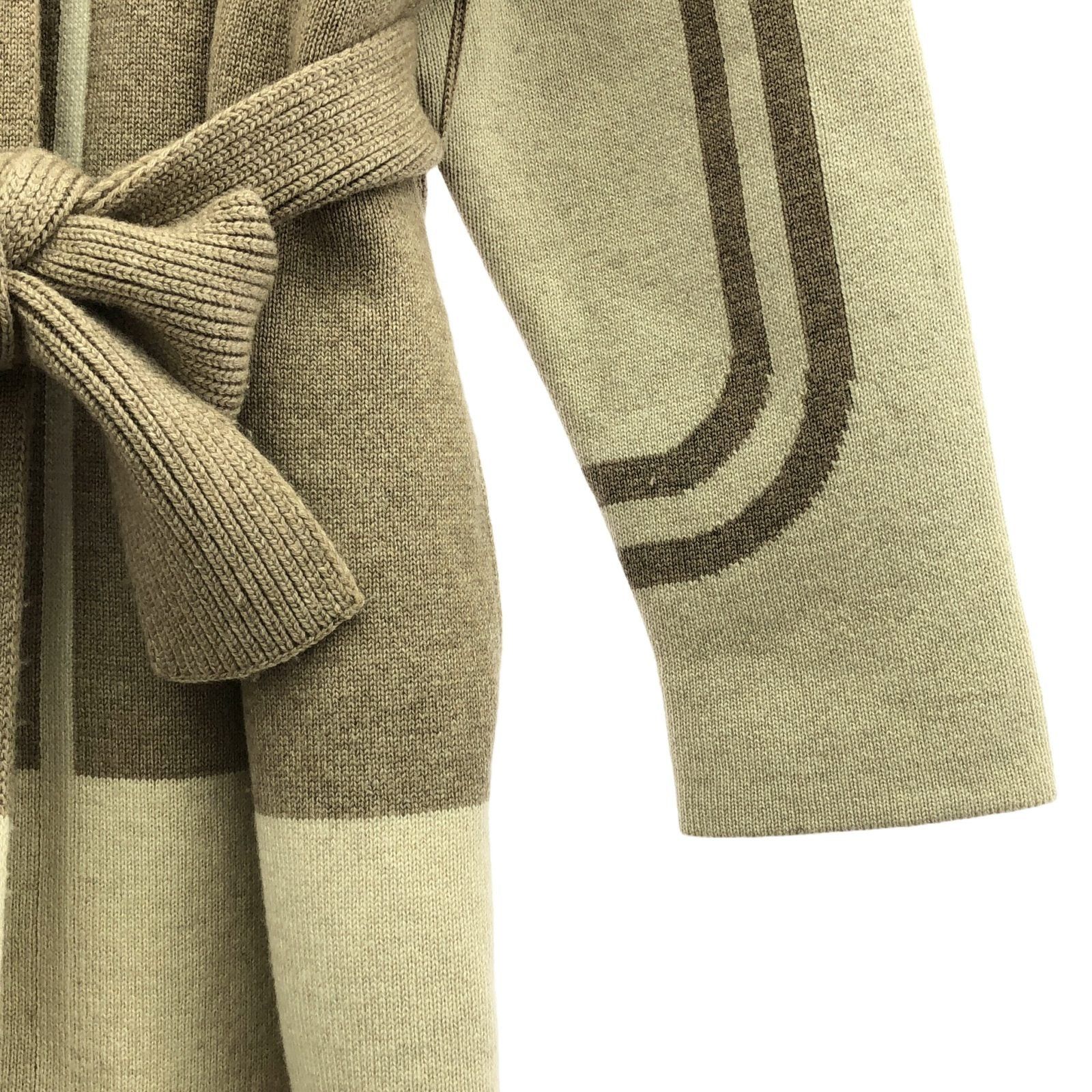 Hermes Hermes Cardigan Cashmere Beige Size ONE SIZE - 4 Thumbnail