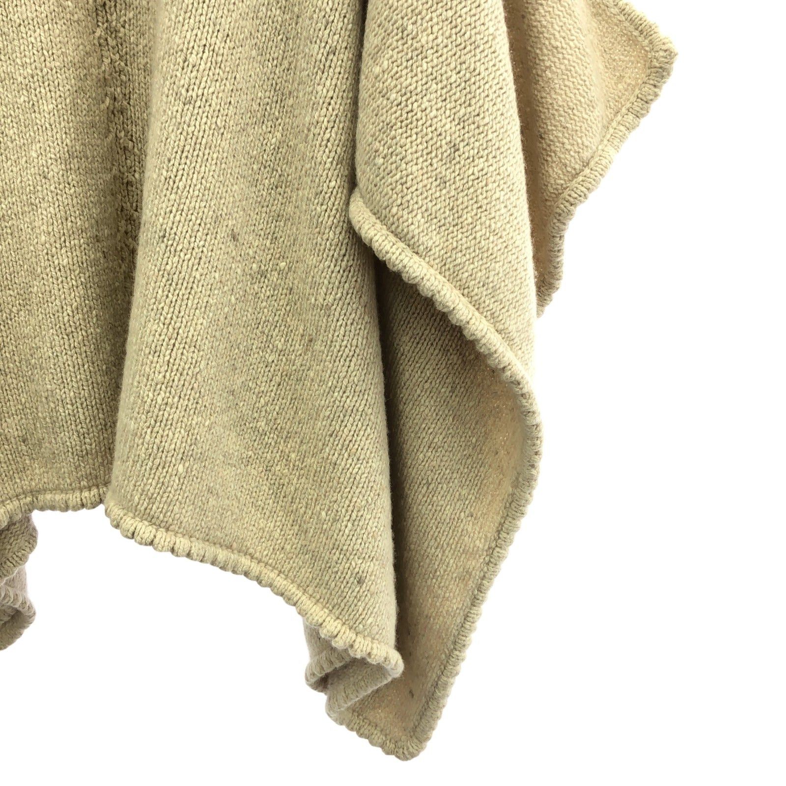 Valentino Valentino Poncho Wool Beige Size ONE SIZE - 4 Thumbnail