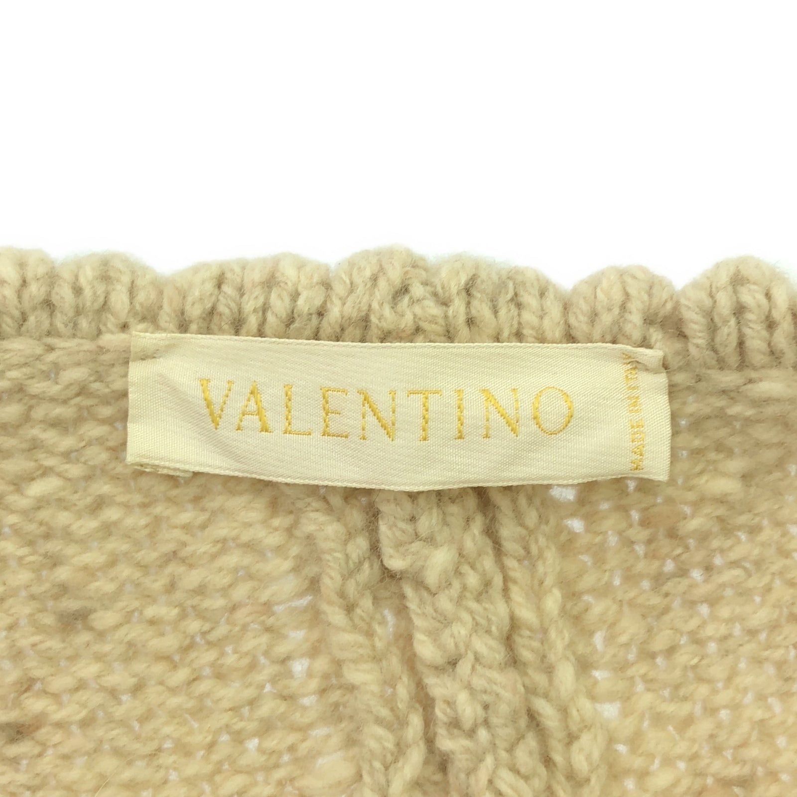 Valentino Valentino Poncho Wool Beige Size ONE SIZE - 5 Thumbnail