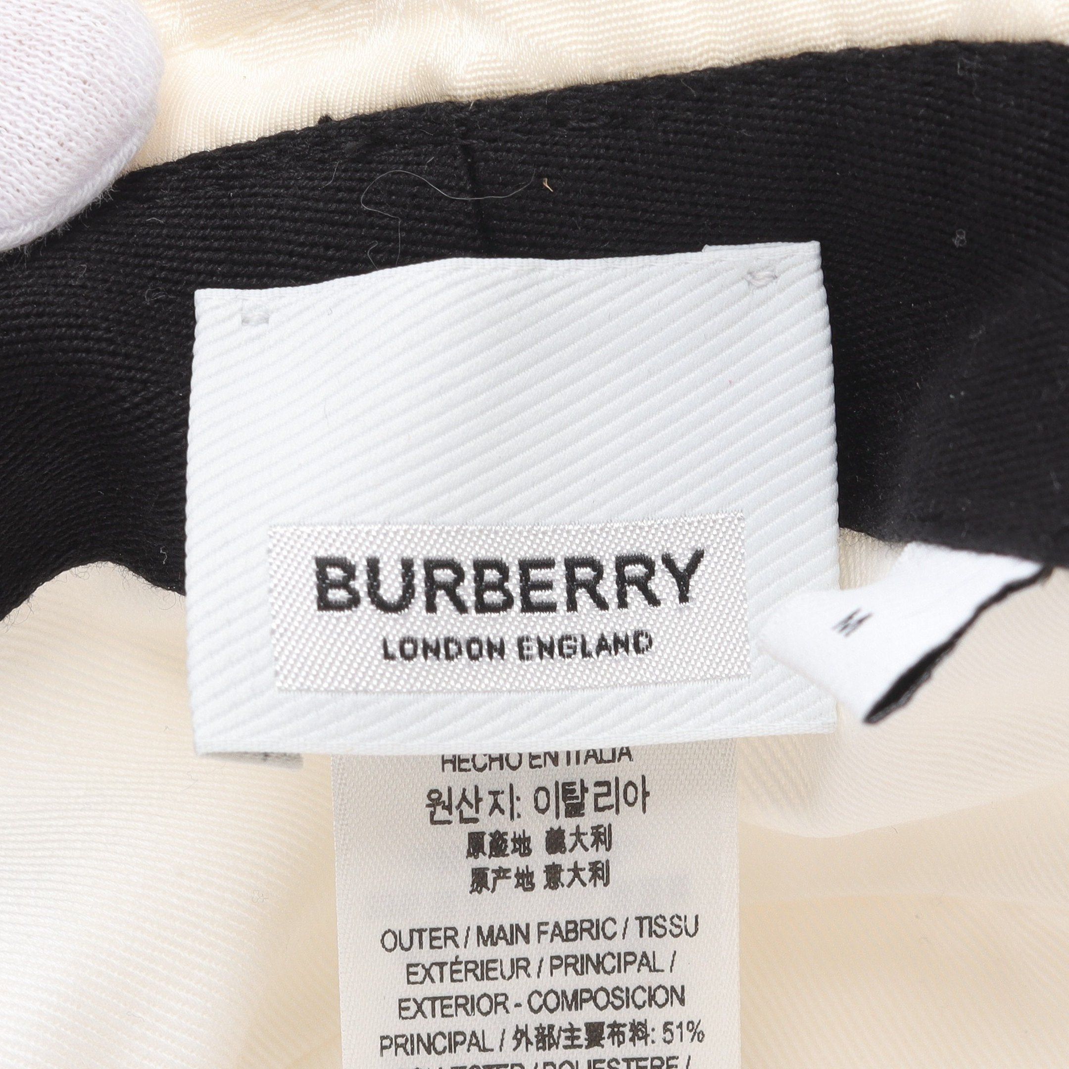 Burberry Burberry Bucket Hat Off White Size ONE SIZE - 4 Thumbnail
