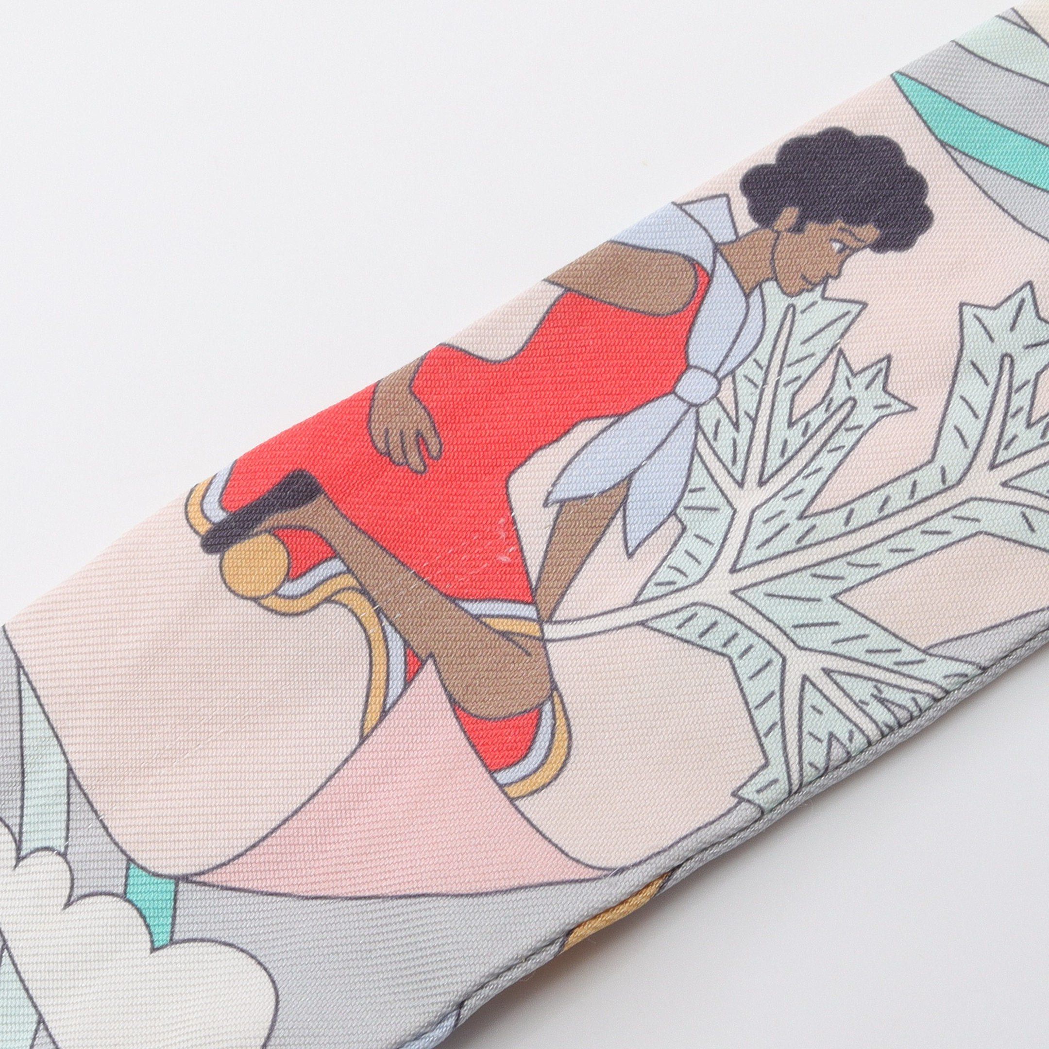 Hermes Hermes Twilly Carres Volants Ribbon Scarf Silk Light Pink Multicolor Size ONE SIZE - 5 Thumbnail
