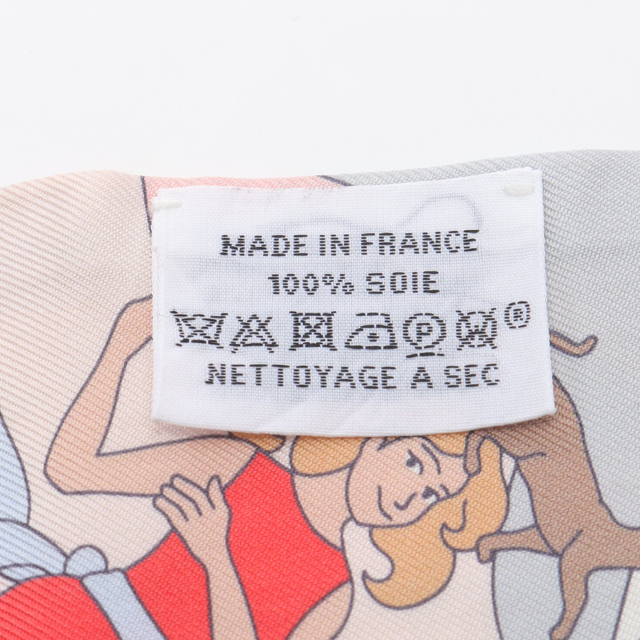 Hermes Hermes Twilly Carres Volants Ribbon Scarf Silk Light Pink Multicolor Size ONE SIZE - 3 Thumbnail