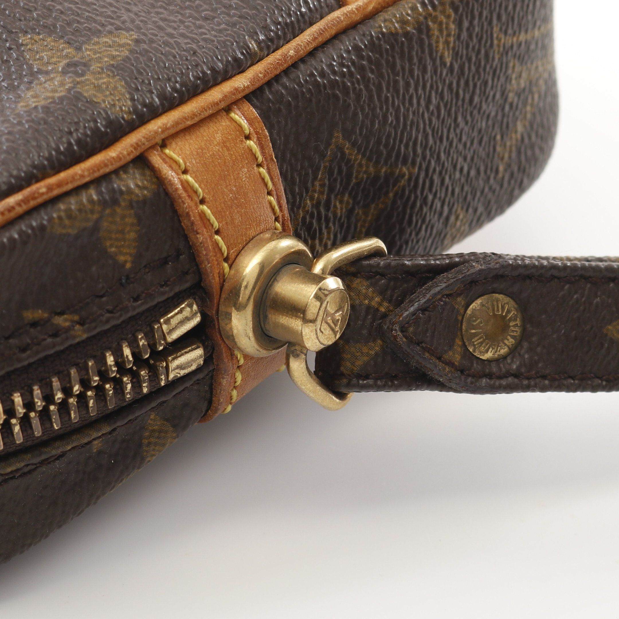 Louis Vuitton Louis Vuitton Marly Dragonne Pm Monogram Clutch Bag Second Leather Brown Size ONE SIZE - 8 Thumbnail