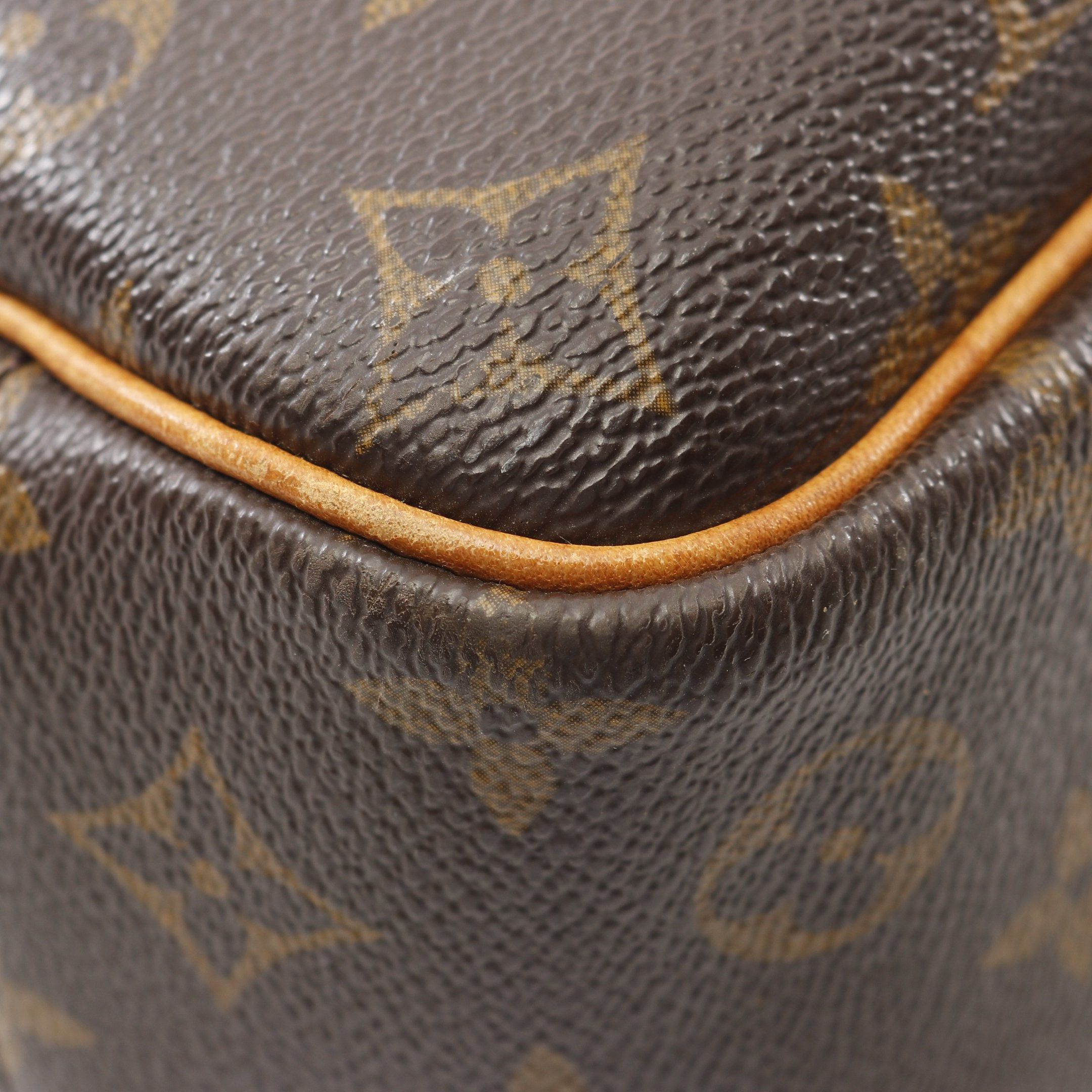 Louis Vuitton Louis Vuitton Deauville Bowling Vanity Monogram Handbag Leather Brown Size ONE SIZE - 8 Thumbnail