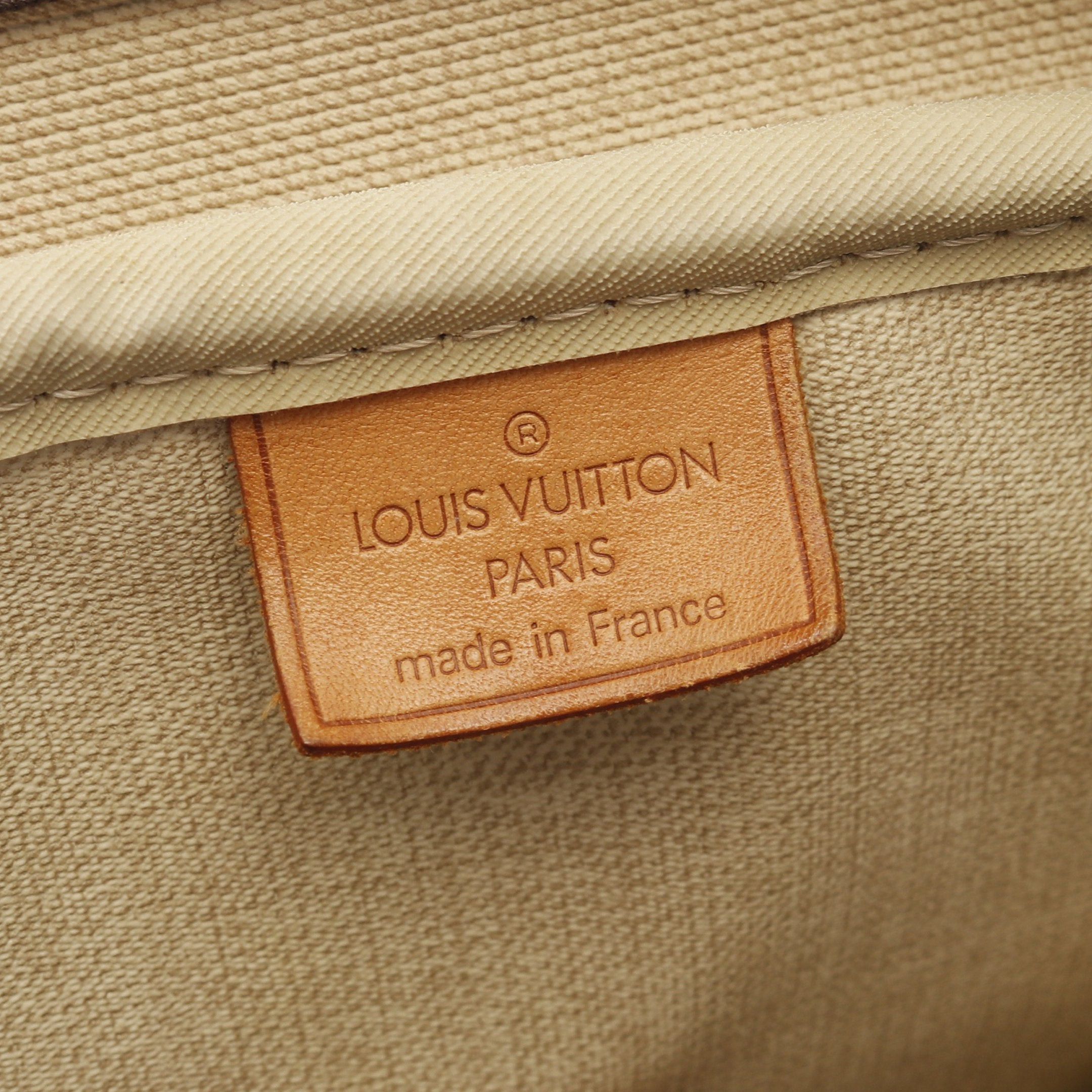 Louis Vuitton Louis Vuitton Deauville Bowling Vanity Monogram Handbag Leather Brown Size ONE SIZE - 4 Thumbnail