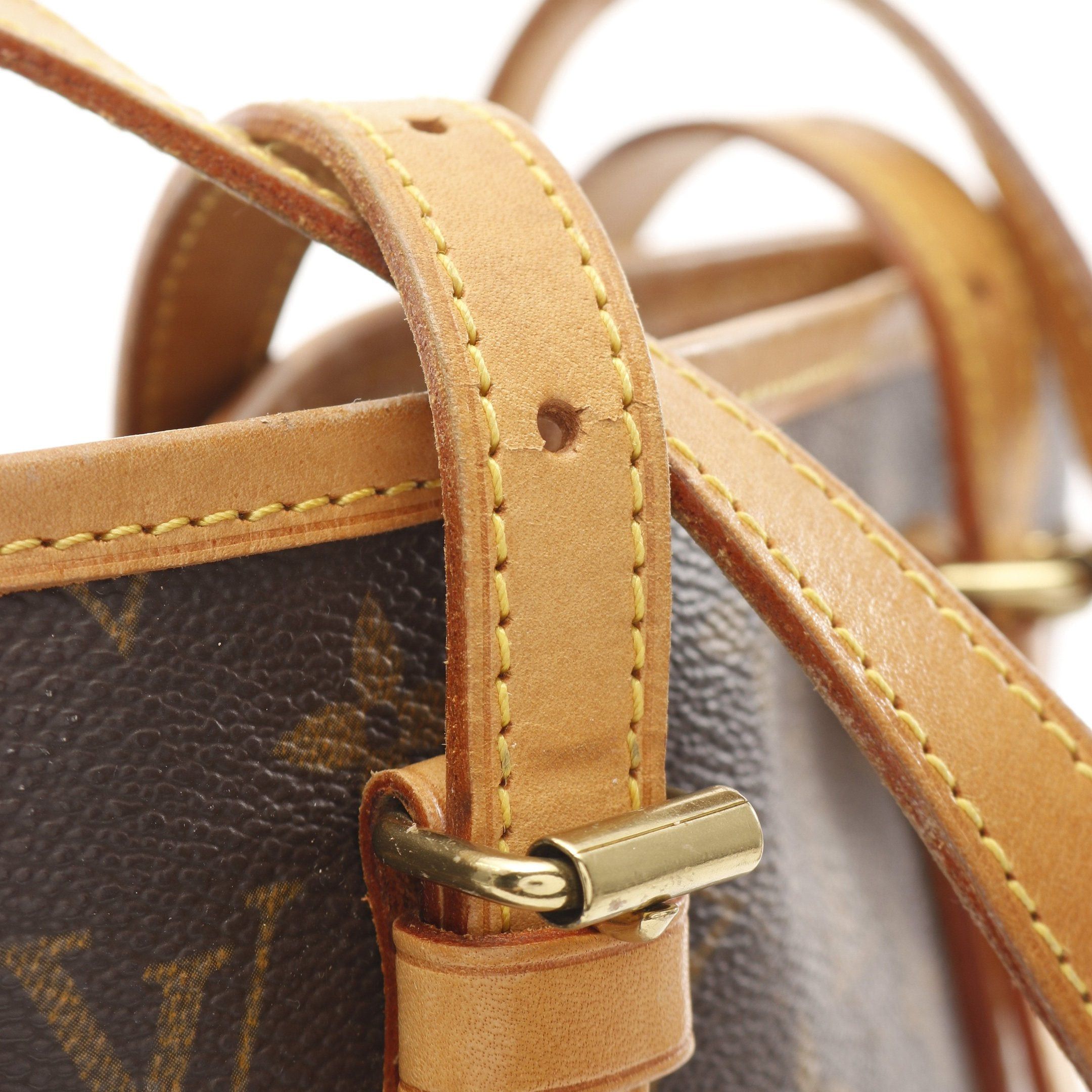 Louis Vuitton Louis Vuitton Bucket Pm Monogram Handbag Leather Brown Size ONE SIZE - 8 Thumbnail