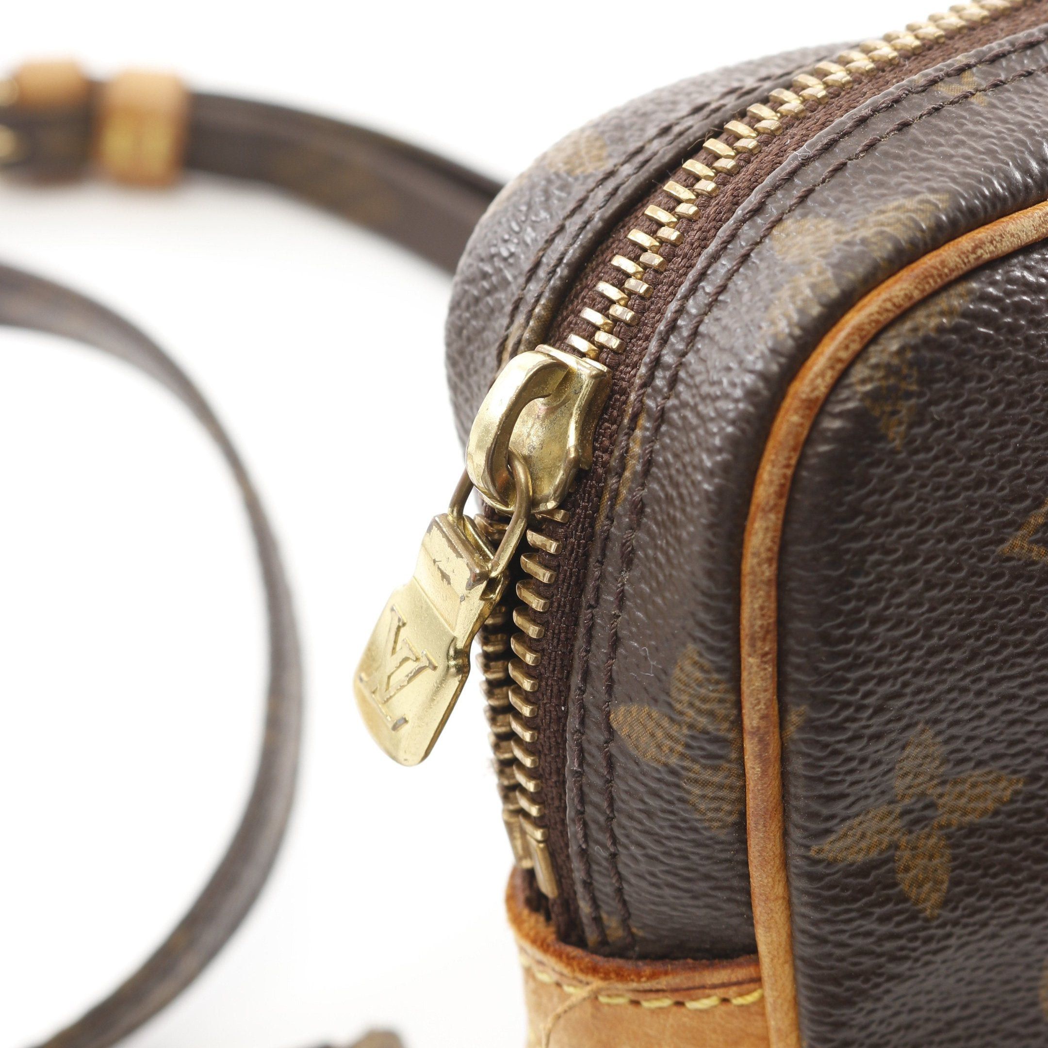 Louis Vuitton Louis Vuitton Marly Monogram Shoulder Bag Leather Brown Size ONE SIZE - 9 Thumbnail