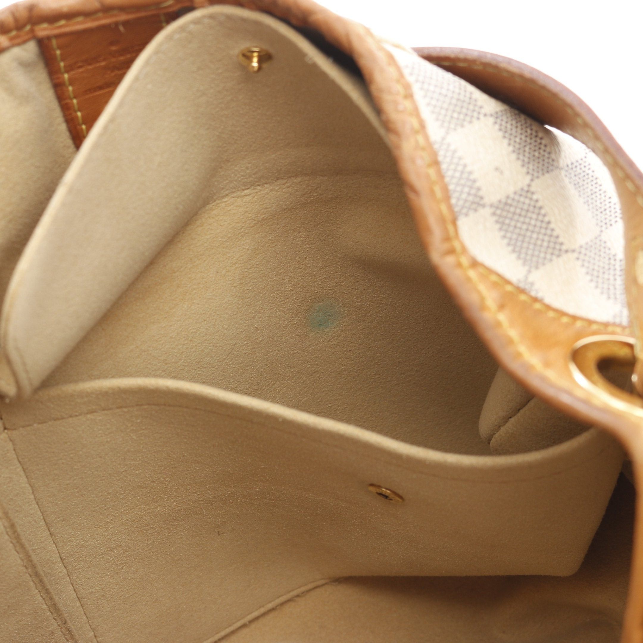 Louis Vuitton Louis Vuitton Galliera Pm Damier Azur One Shoulder Bag Leather White Size ONE SIZE - 10 Thumbnail