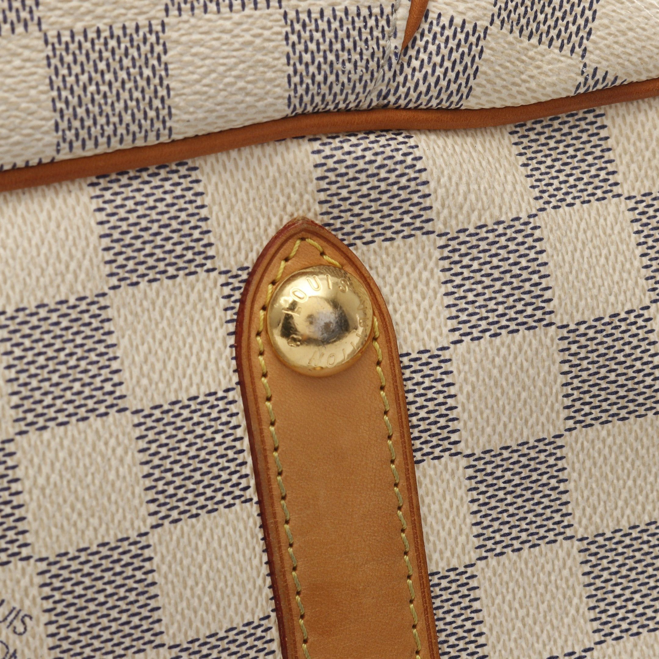 Louis Vuitton Louis Vuitton Galliera Pm Damier Azur One Shoulder Bag Leather White Size ONE SIZE - 11 Thumbnail