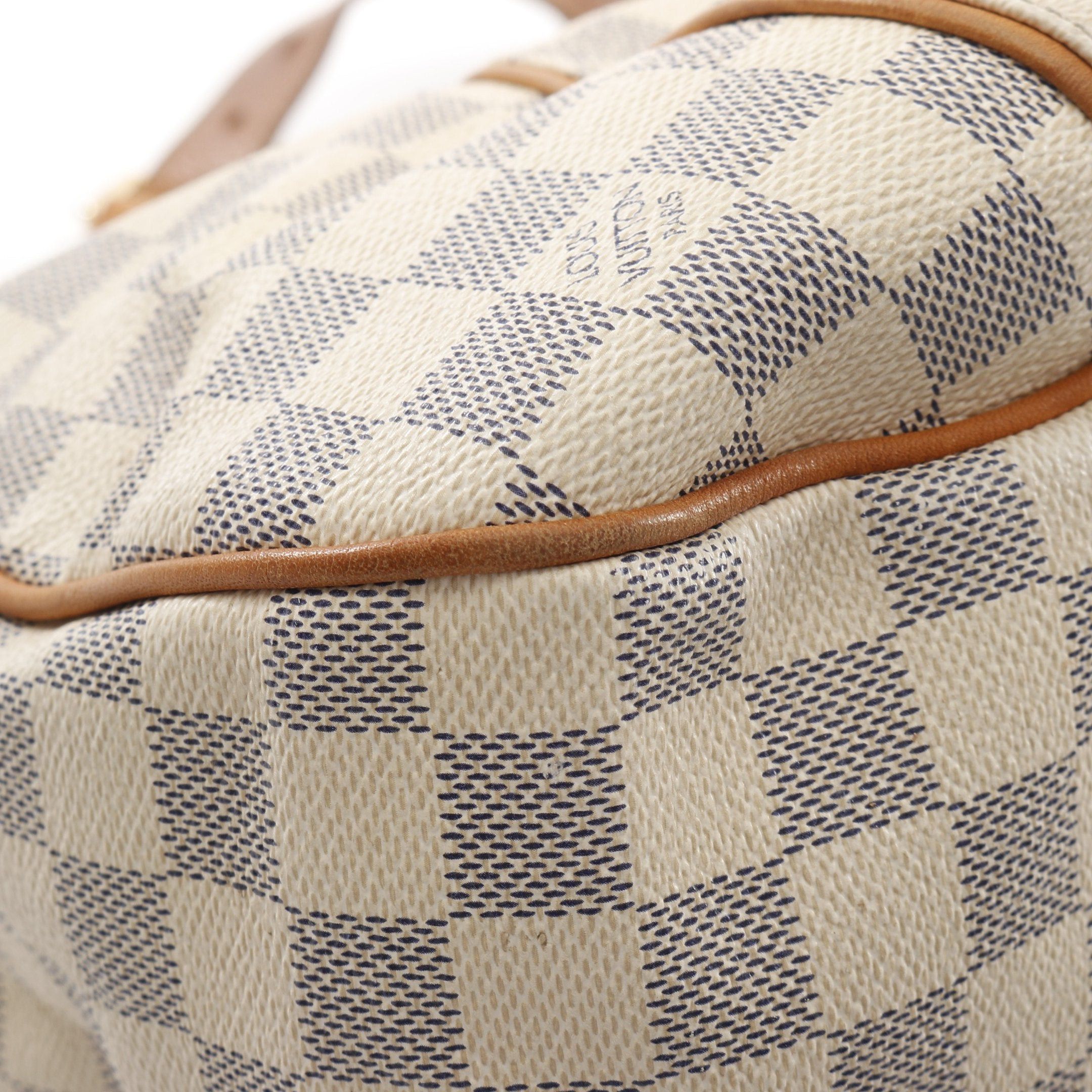 Louis Vuitton Louis Vuitton Galliera Pm Damier Azur One Shoulder Bag Leather White Size ONE SIZE - 6 Thumbnail