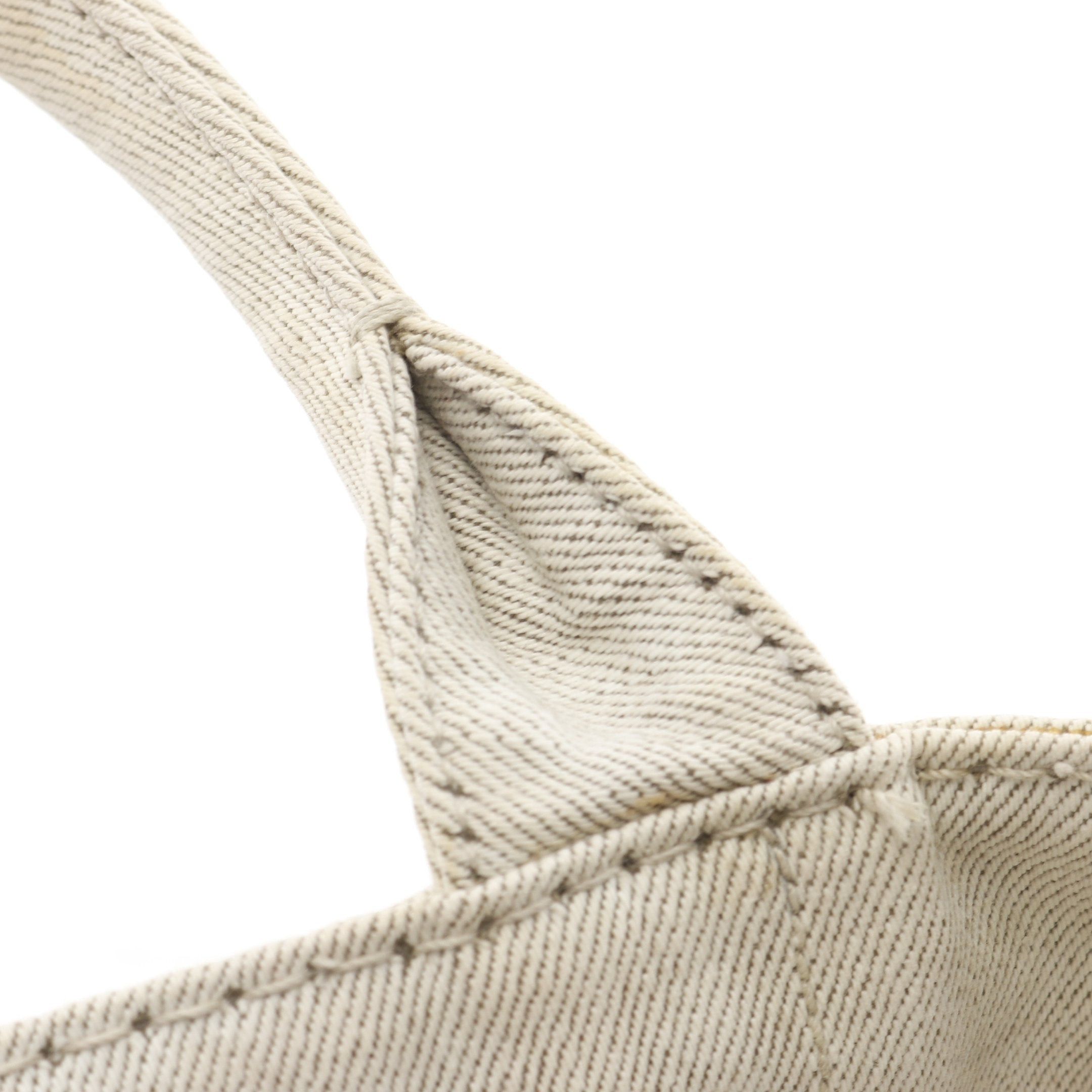 Prada Prada Canapa Kanapa Handbag Tote Bag Canvas Light Gray Size ONE SIZE - 8 Thumbnail