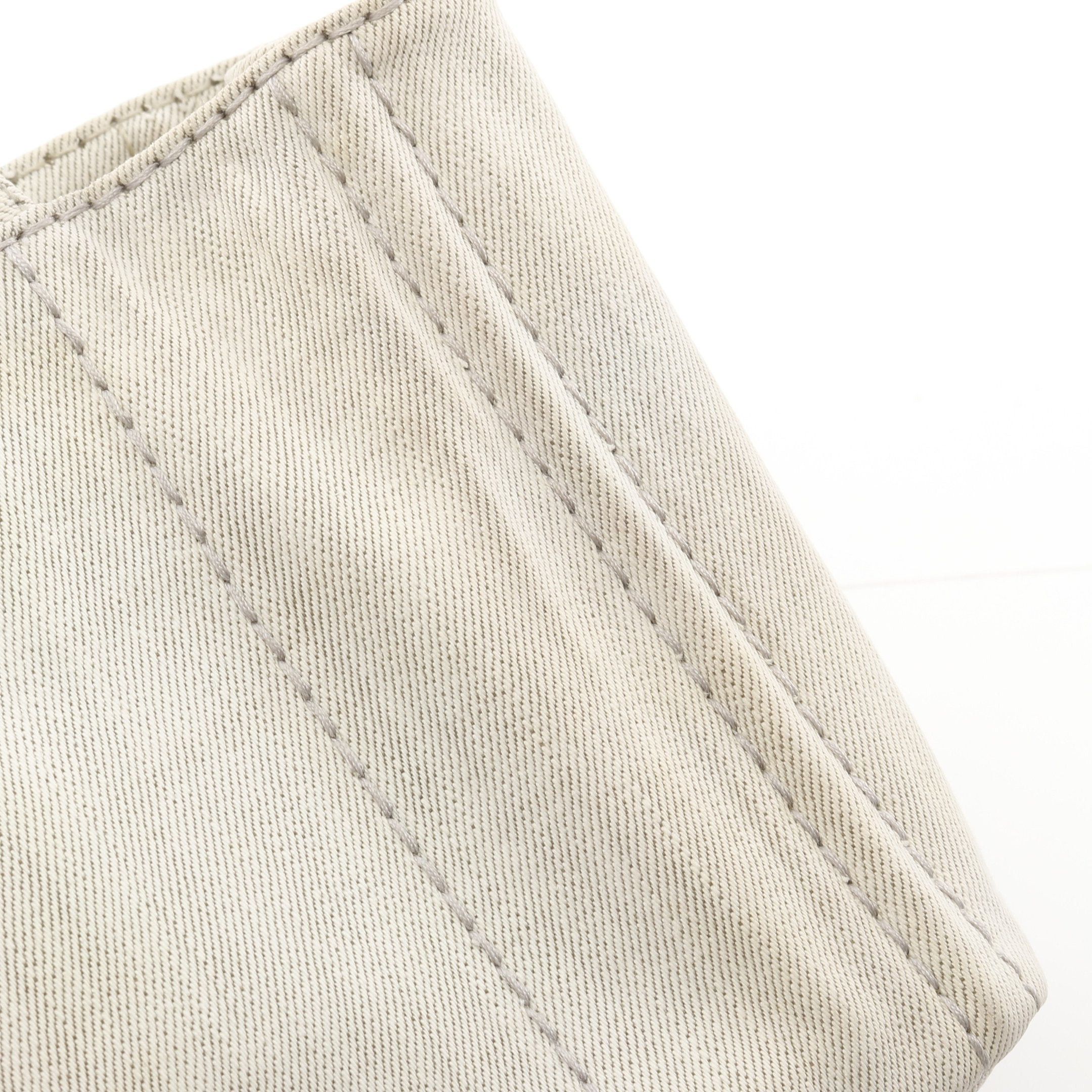 Prada Prada Canapa Kanapa Handbag Tote Bag Canvas Light Gray Size ONE SIZE - 5 Thumbnail