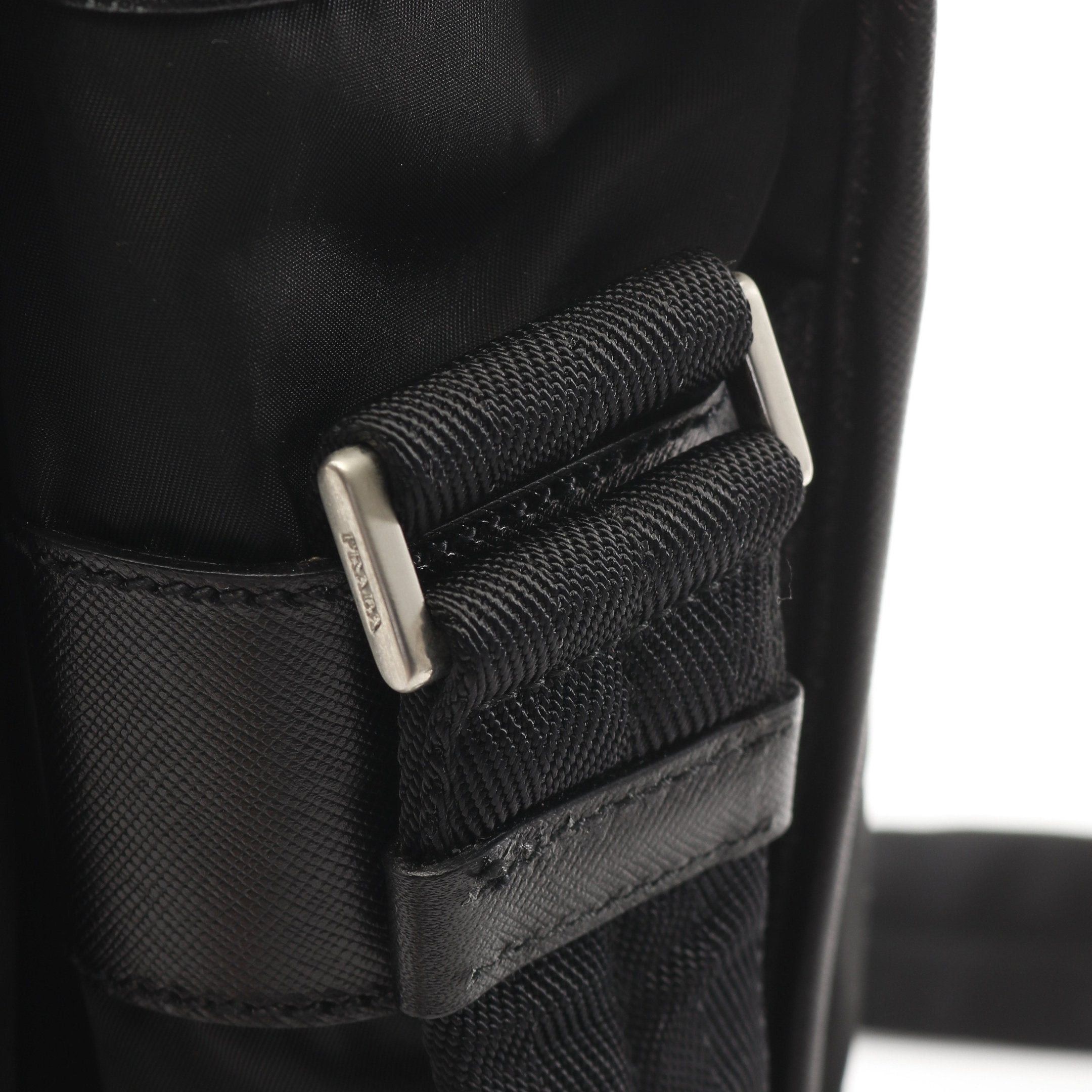 Prada Prada Viaggio Shoulder Bag Nylon Saffiano Leather Black Size ONE SIZE - 7 Thumbnail