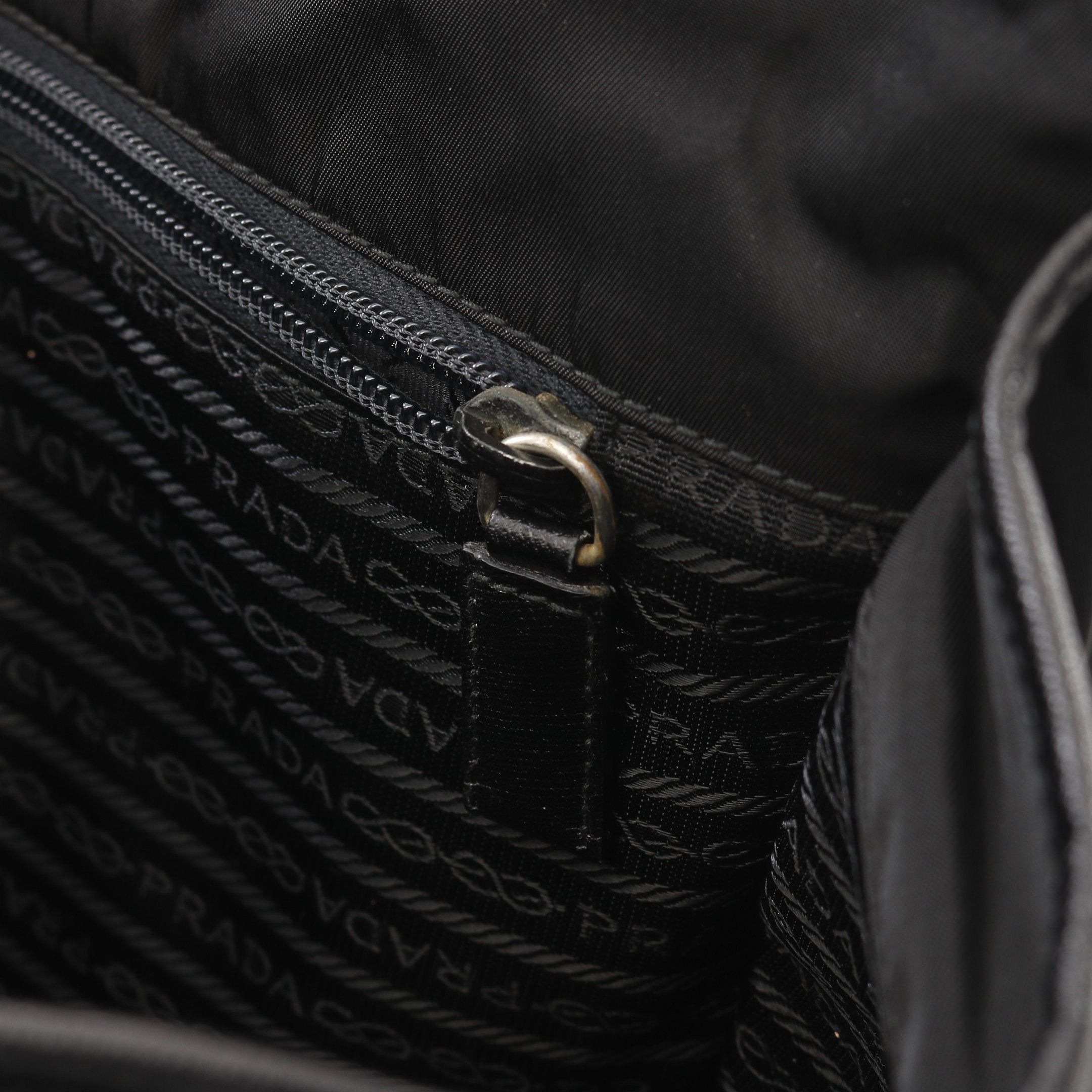 Prada Prada Viaggio Shoulder Bag Nylon Saffiano Leather Black Size ONE SIZE - 8 Thumbnail