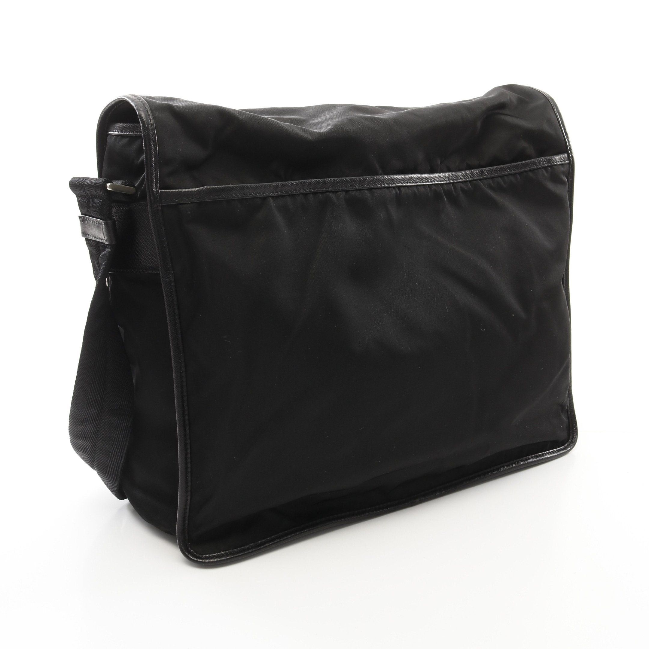Prada Prada Viaggio Shoulder Bag Nylon Saffiano Leather Black Size ONE SIZE - 2 Thumbnail