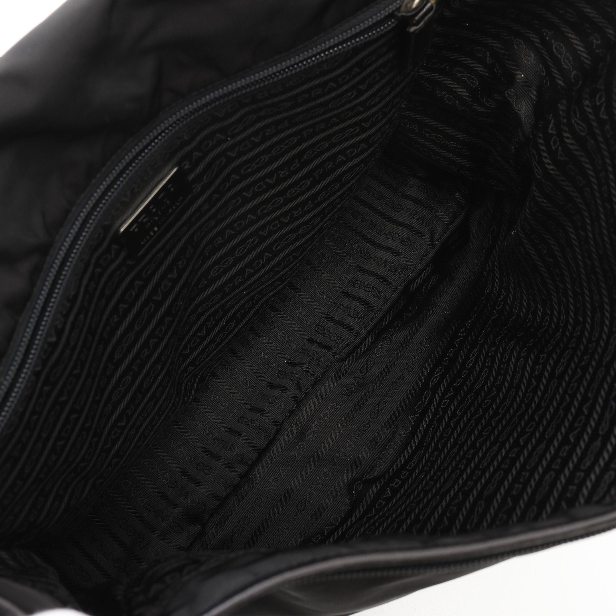 Prada Prada Viaggio Shoulder Bag Nylon Saffiano Leather Black Size ONE SIZE - 3 Thumbnail