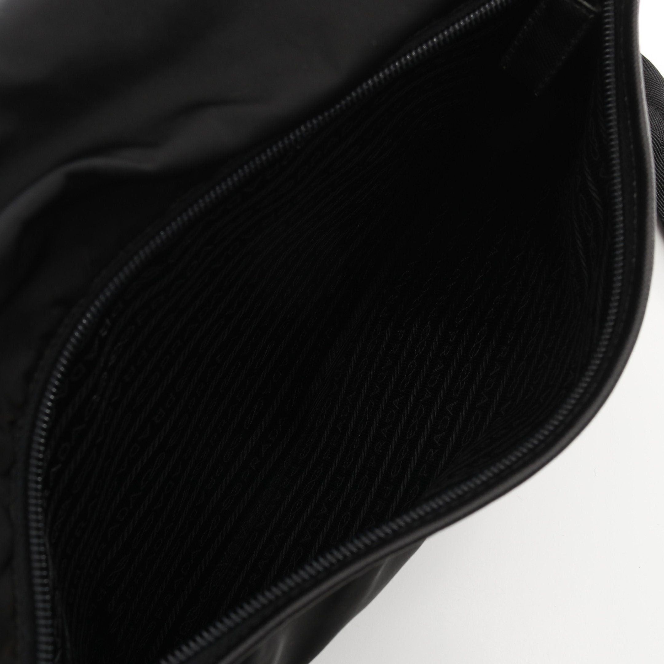 Prada Prada Viaggio Shoulder Bag Nylon Saffiano Leather Black Size ONE SIZE - 11 Thumbnail