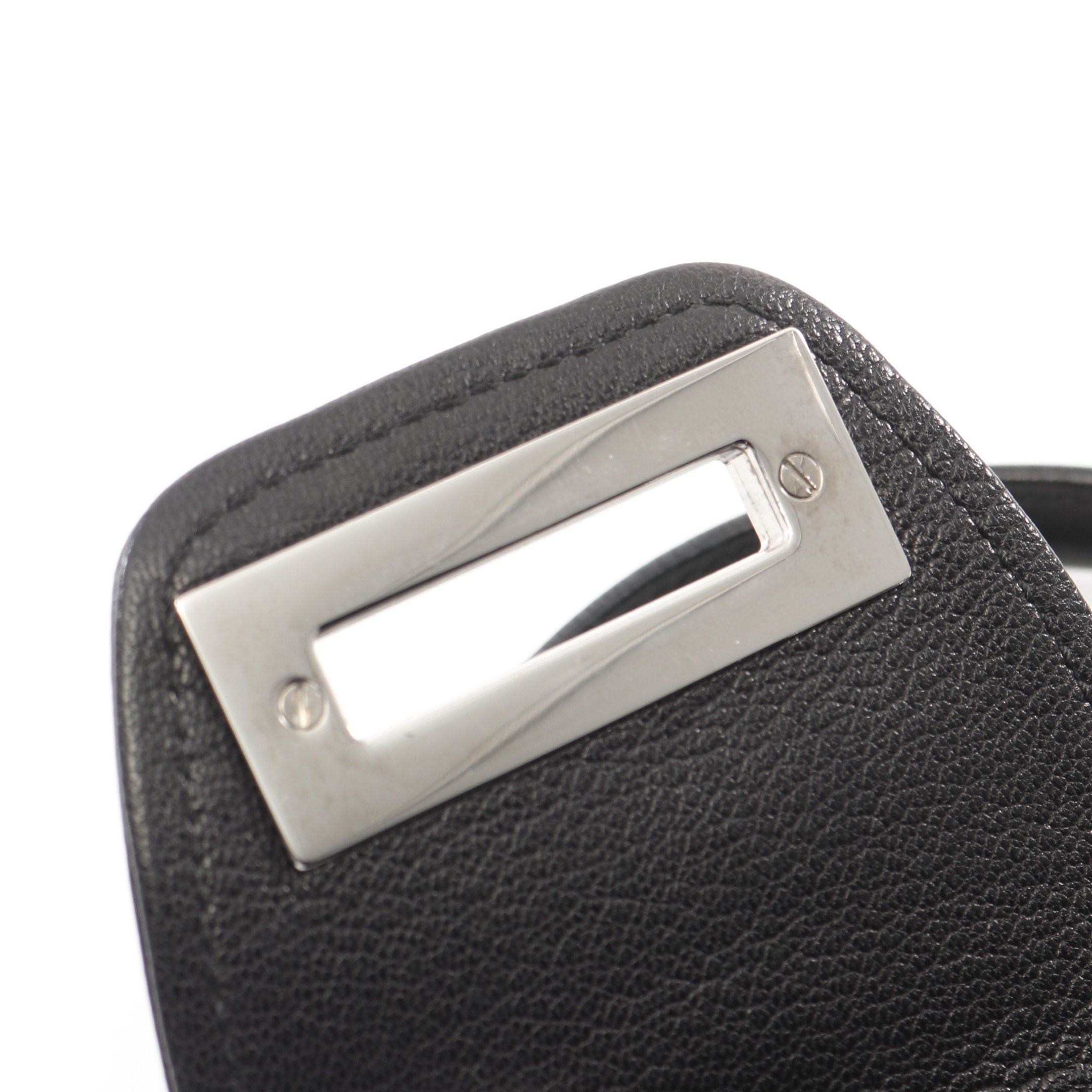 Salvatore Ferragamo Salvatore Ferragamo Marissa Gancini Handbag Leather Black Size ONE SIZE - 9 Thumbnail