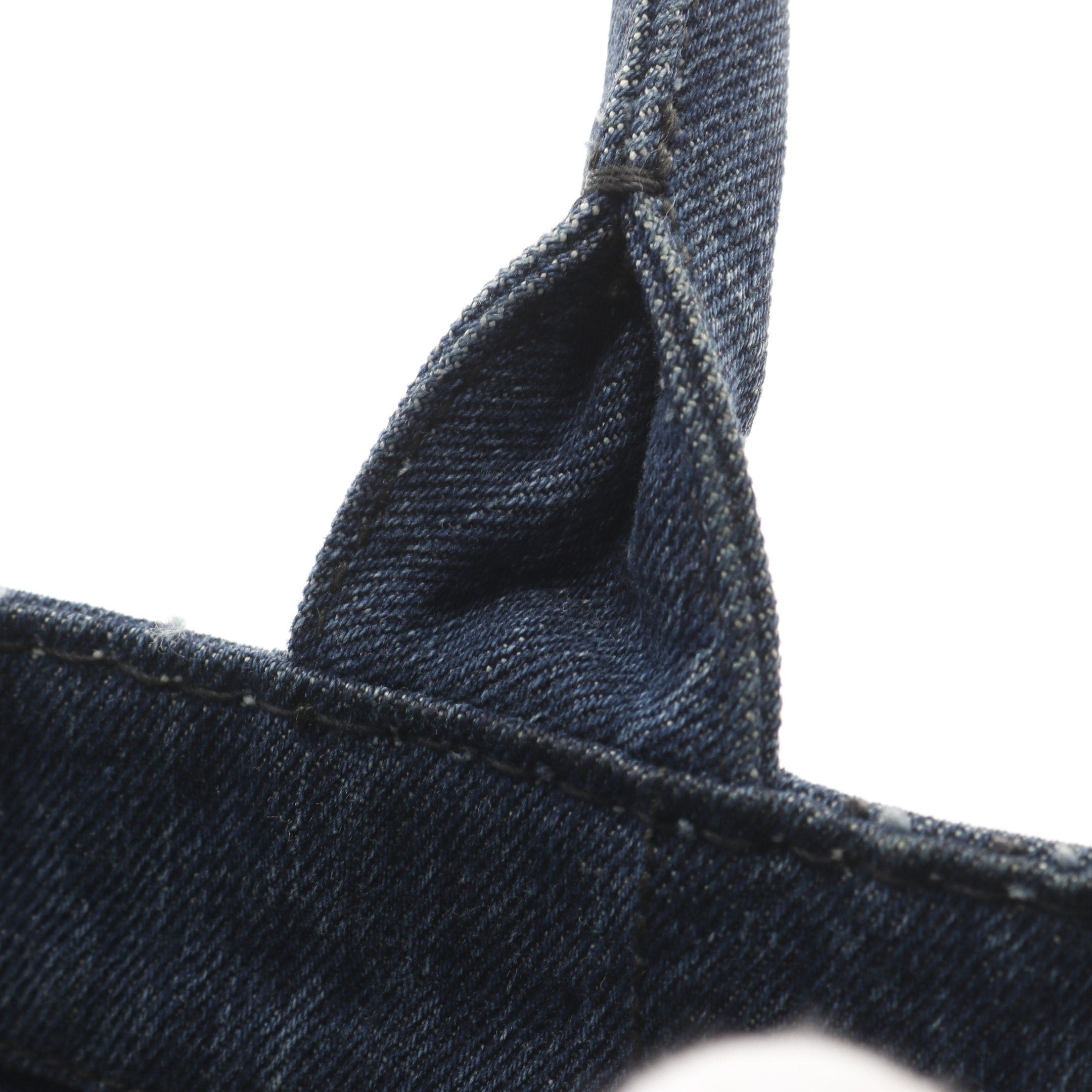 Prada Prada Canapa Kanapa Mini Handbag Tote Bag Denim Indigo Blue Size ONE SIZE - 6 Thumbnail