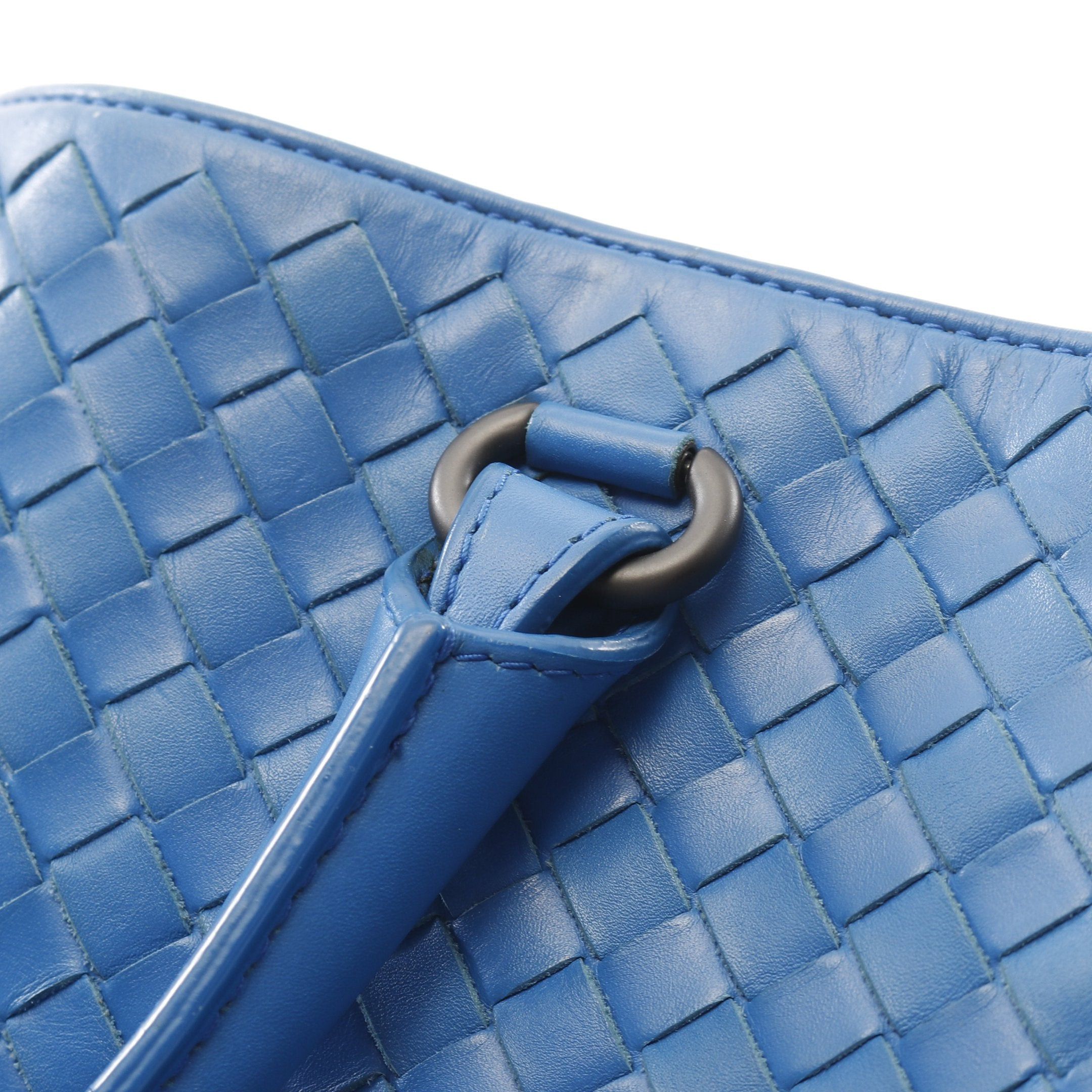 Bottega Veneta Bottega Veneta Intrecciato Business Bag Briefcase Leather Blue Size ONE SIZE - 7 Thumbnail