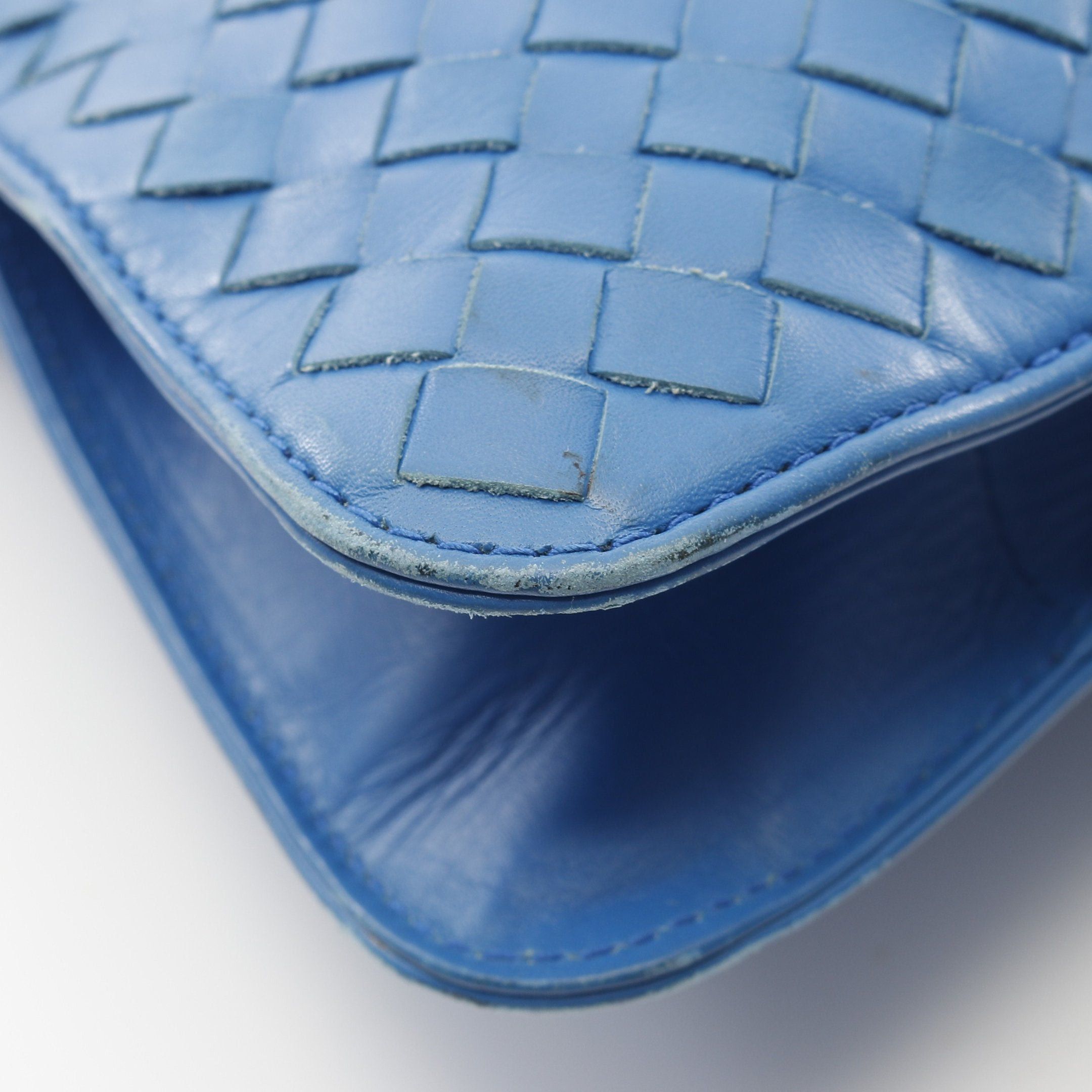 Bottega Veneta Bottega Veneta Intrecciato Business Bag Briefcase Leather Blue Size ONE SIZE - 5 Thumbnail