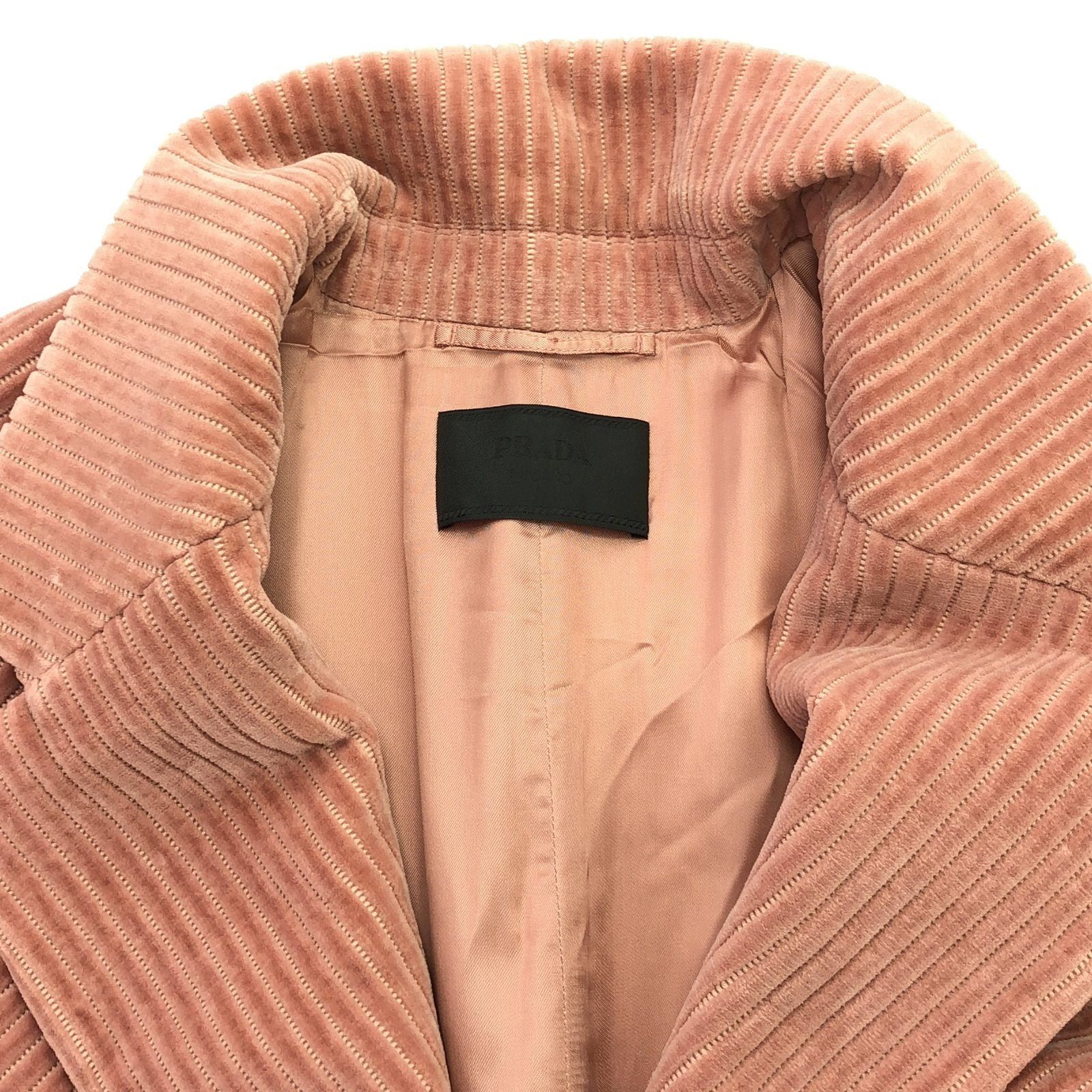 Prada Prada Coat Cotton Pink Size ONE SIZE - 10 Thumbnail