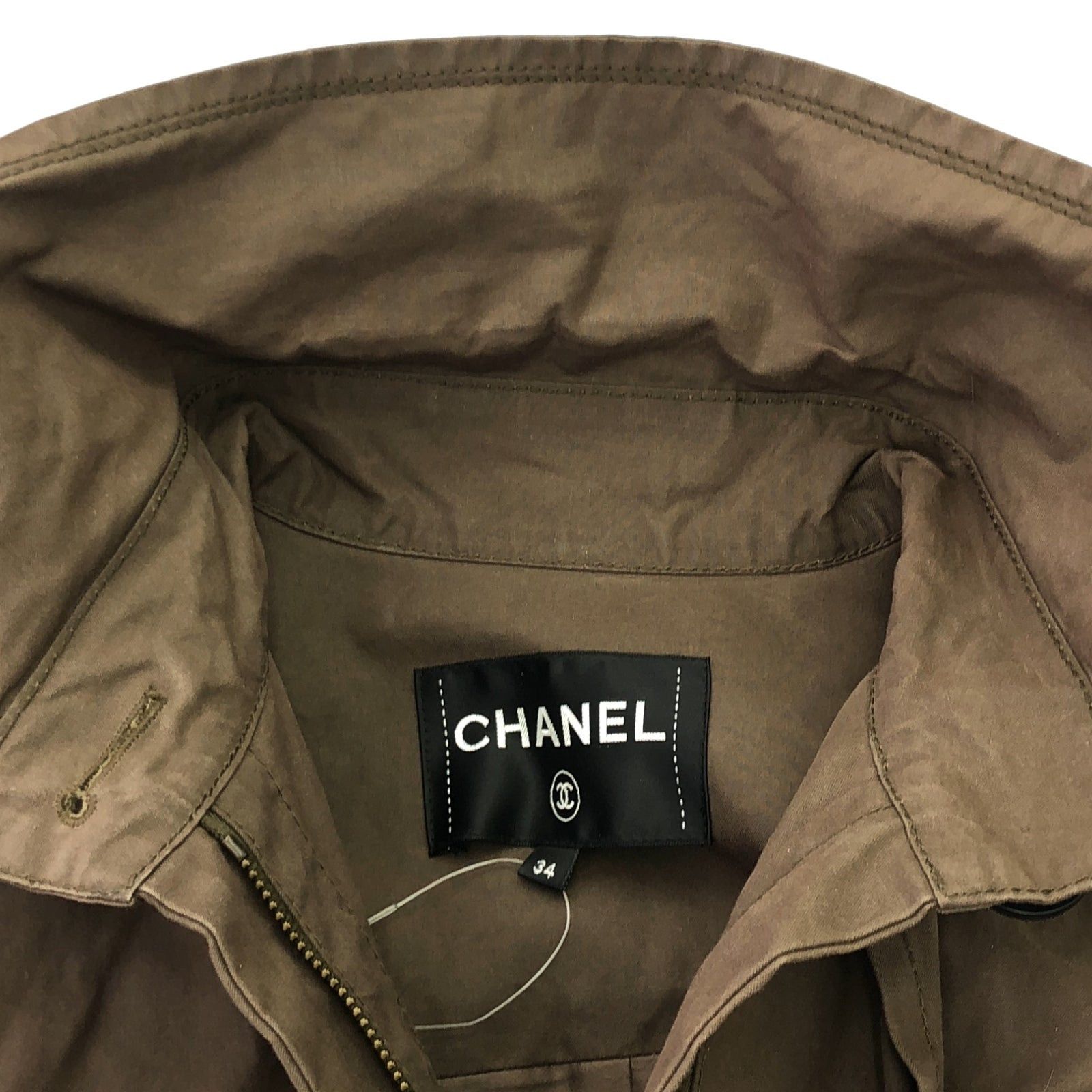 Chanel Chanel Long Coat Cotton Brown Size ONE SIZE - 10 Thumbnail