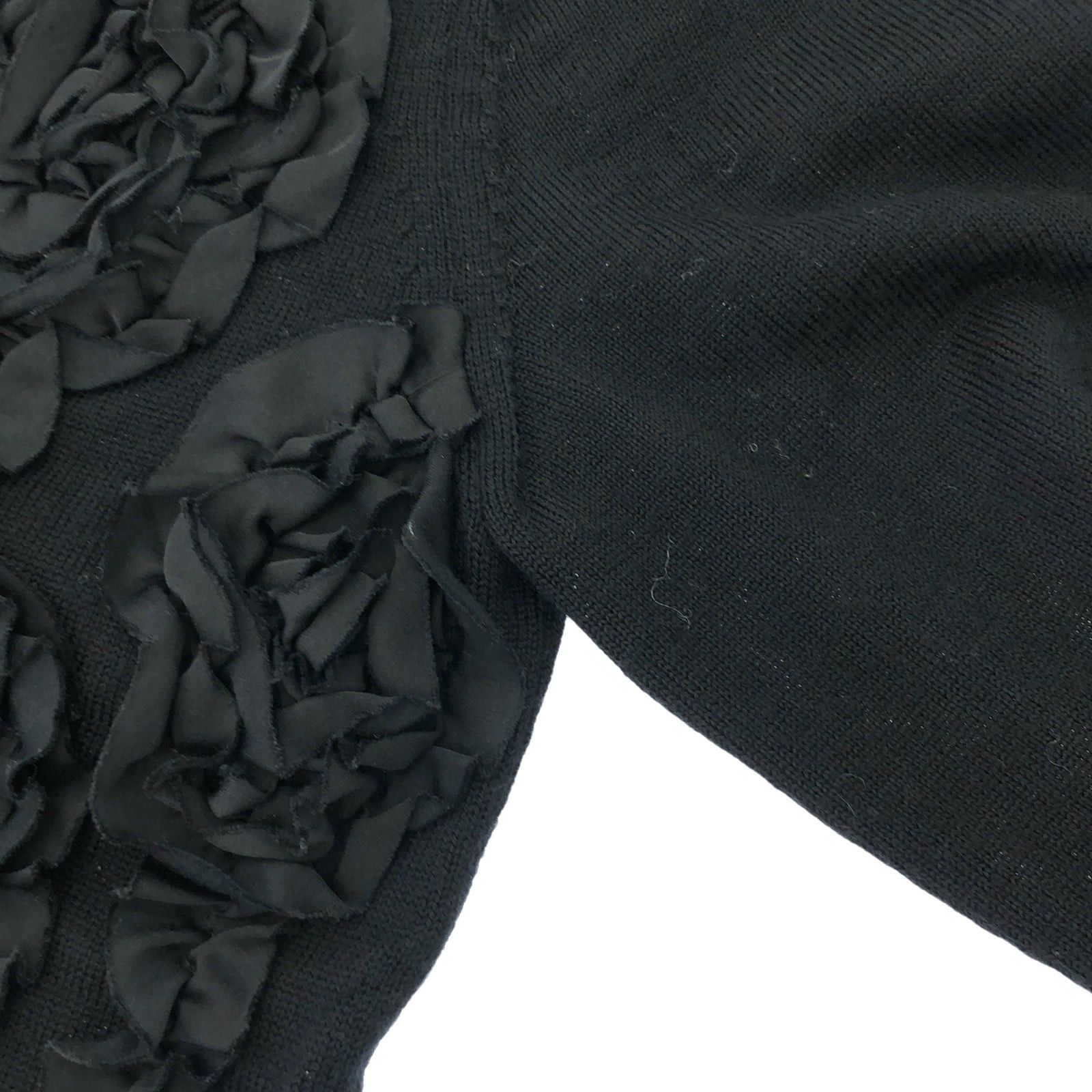 Comme Des Garcons Cardigan Wool Black
