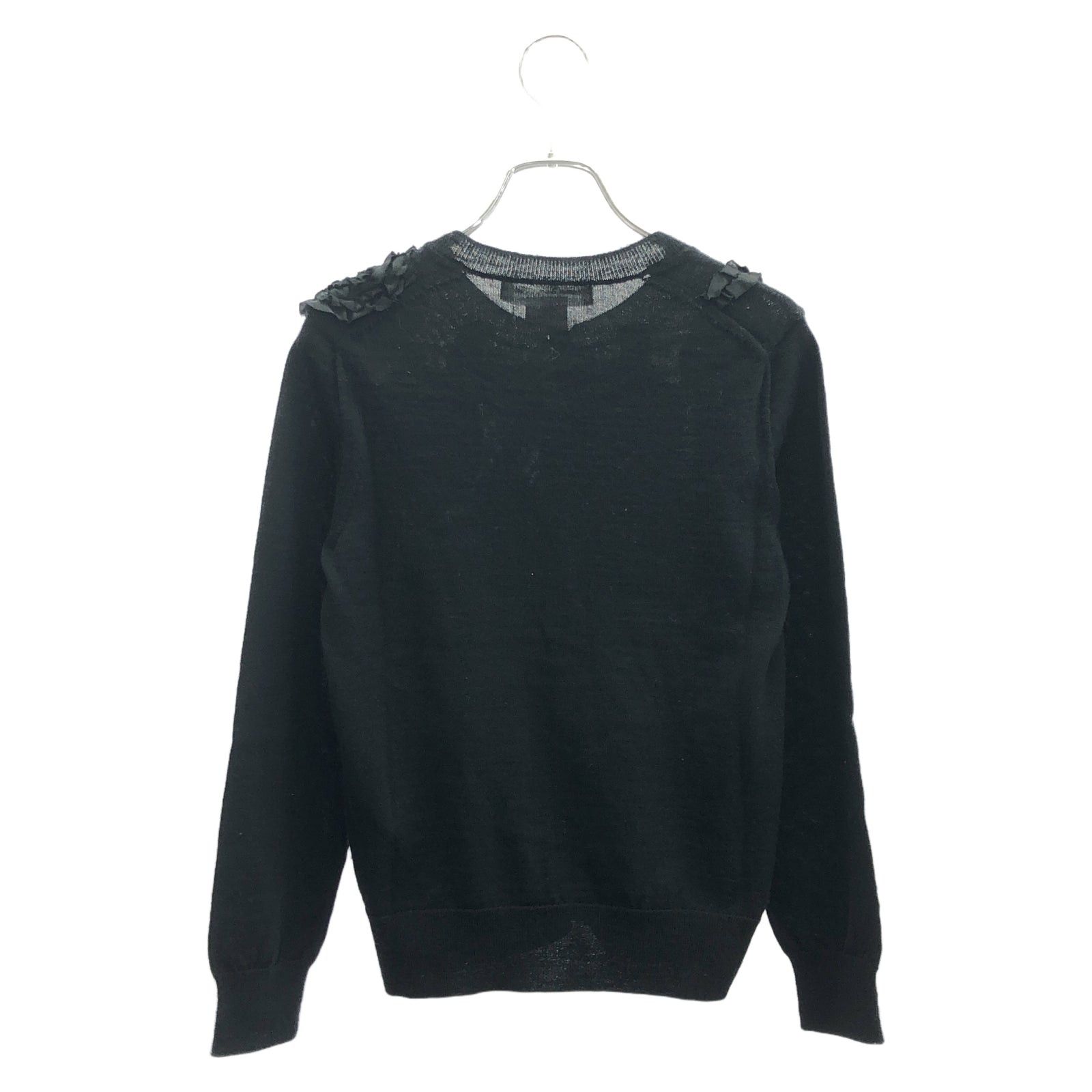 Comme Des Garcons Cardigan Wool Black
