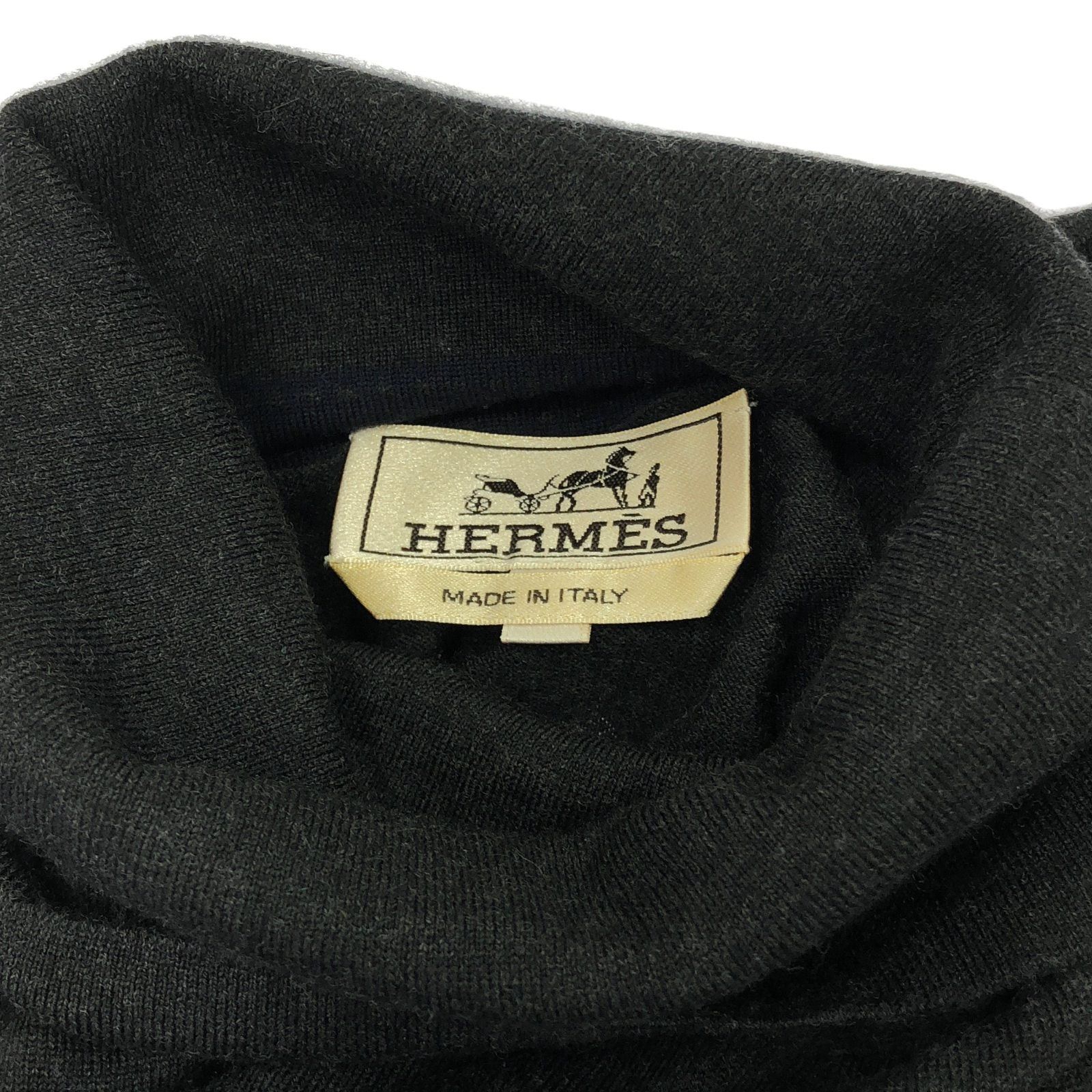 Hermes Hermes Knit Wool Gray Size ONE SIZE - 5 Thumbnail