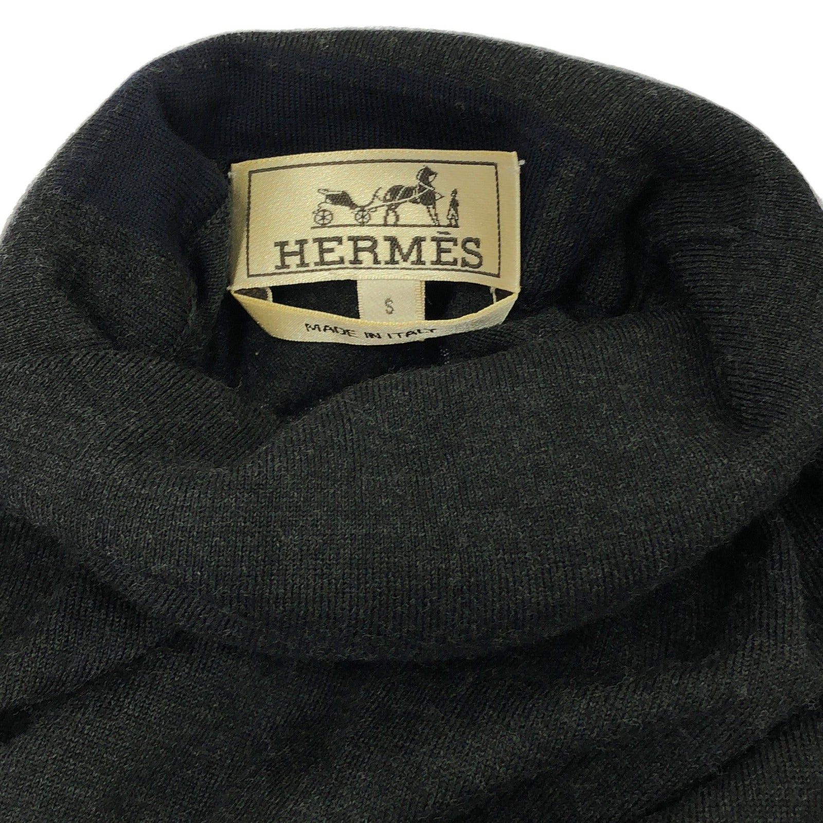 Hermes Hermes Knit Wool Gray Size ONE SIZE - 10 Thumbnail