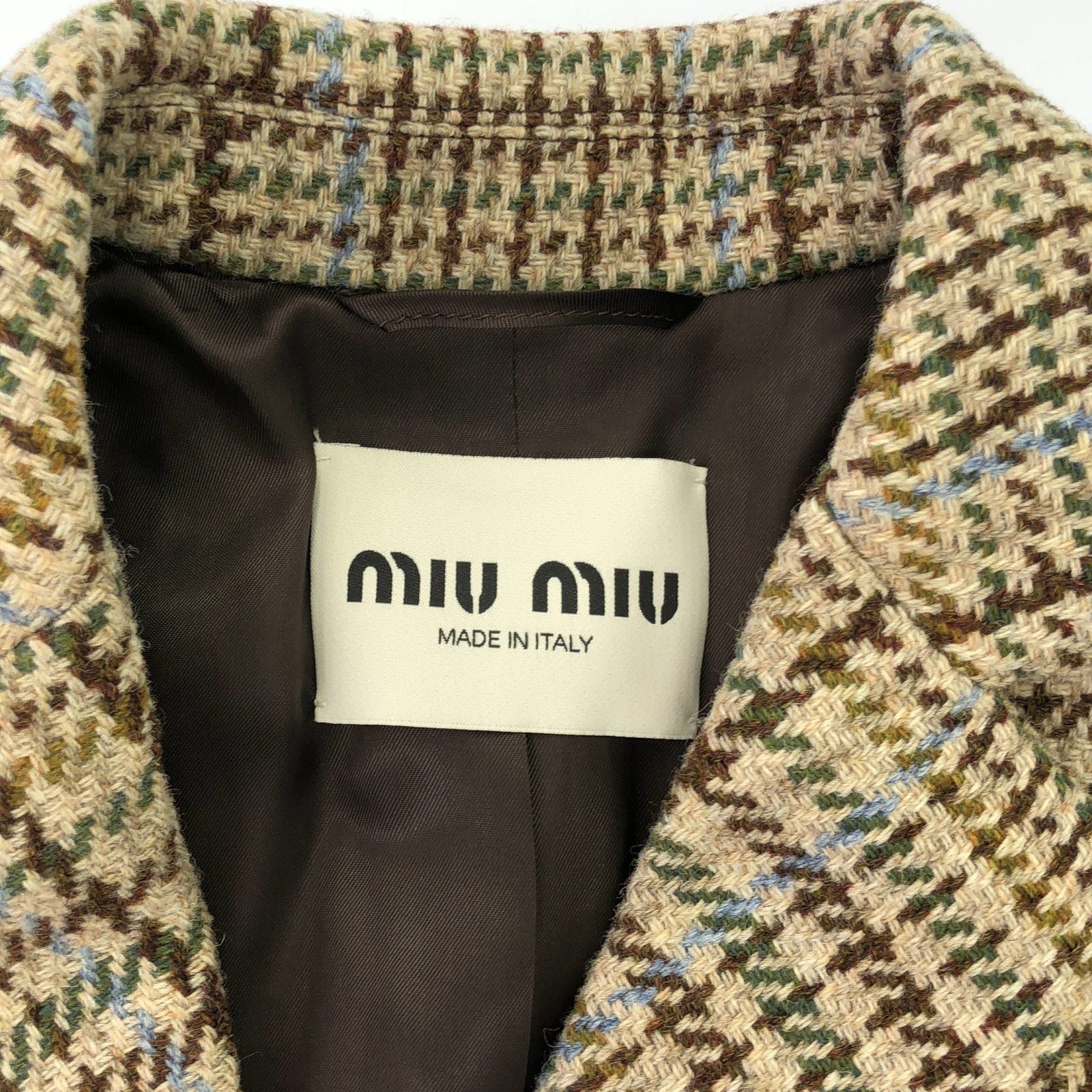 Miu Miu Miu Miu Coat Wool Brown Size ONE SIZE - 5 Thumbnail